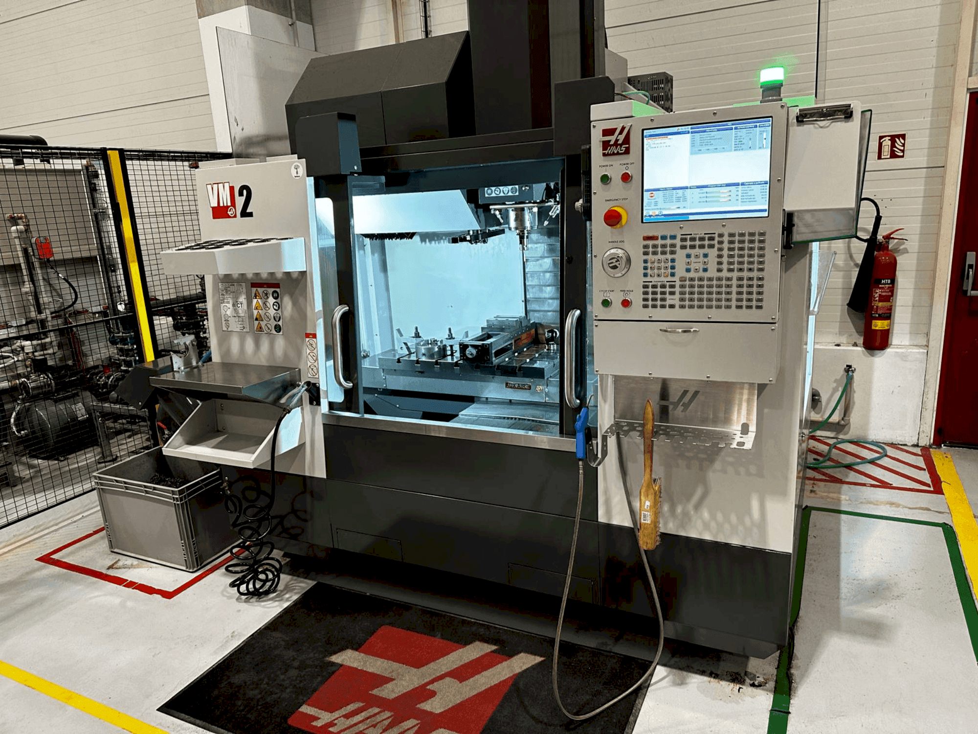 Front view of HAAS VM-2 machine