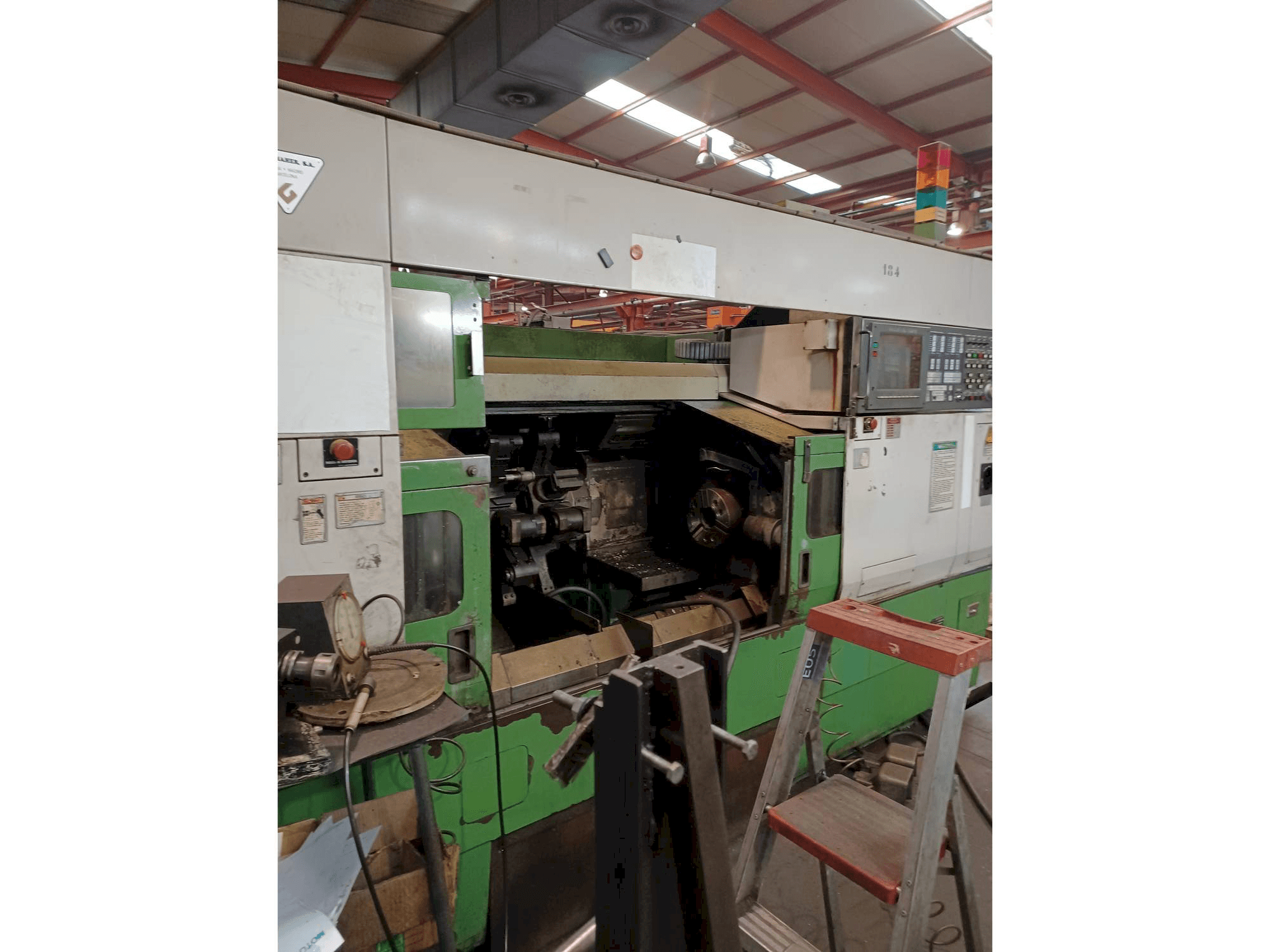Front view of Mazak Multiplex 630 machine