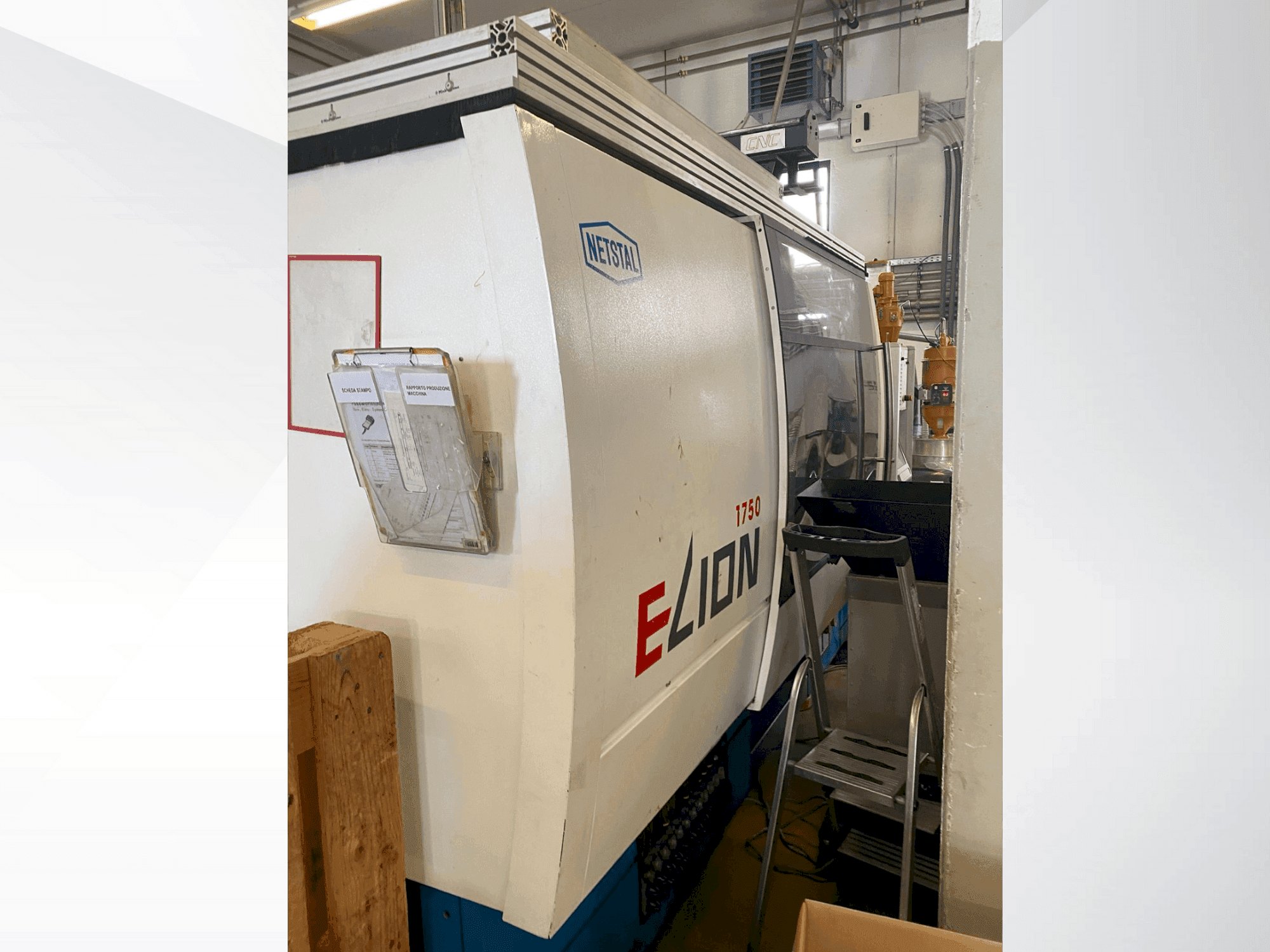 Front view of Netstal ELION 1750-840PS machine