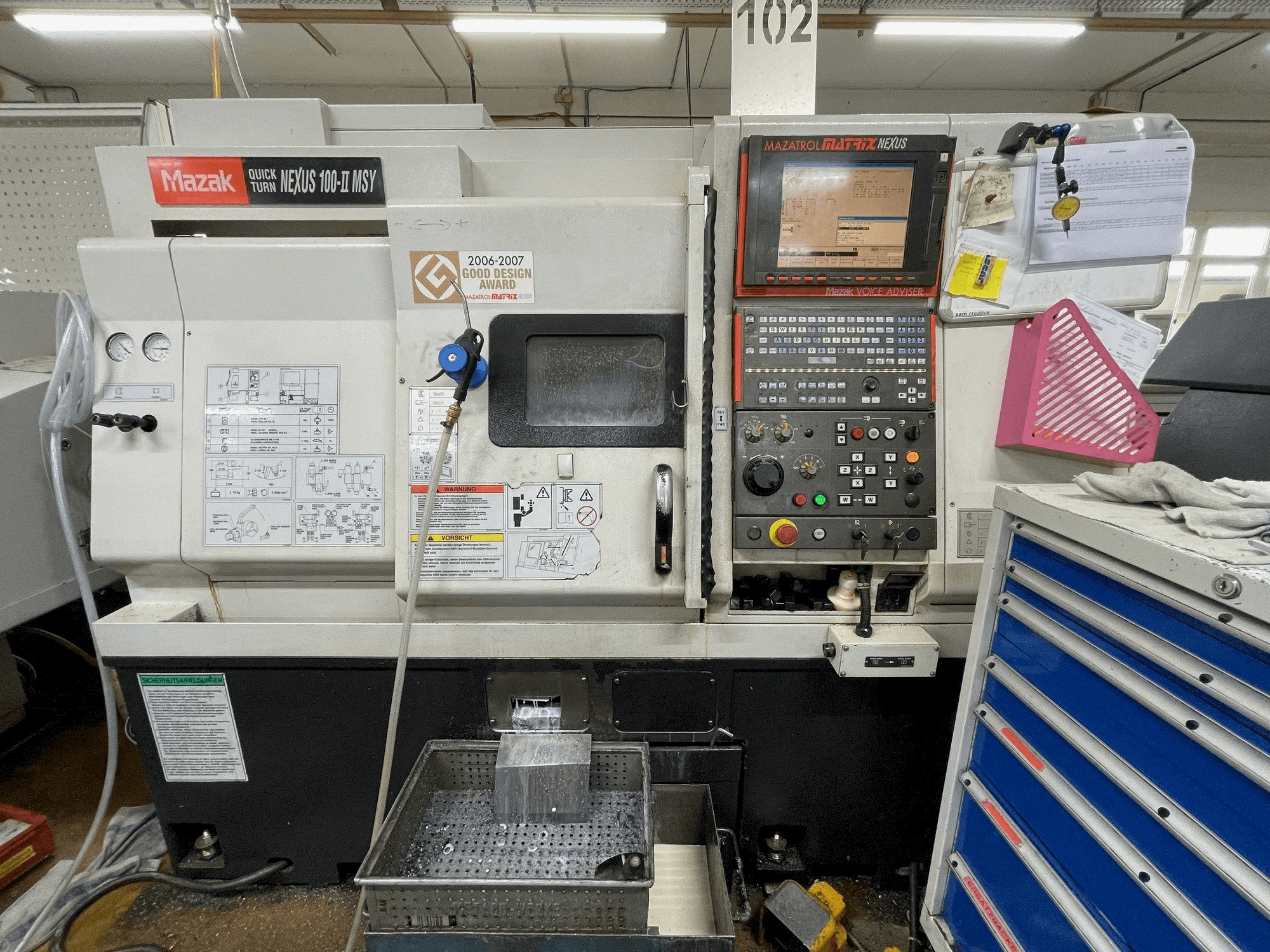 Front view of Mazak QUICK TURN NEXUS 100-II MSY machine