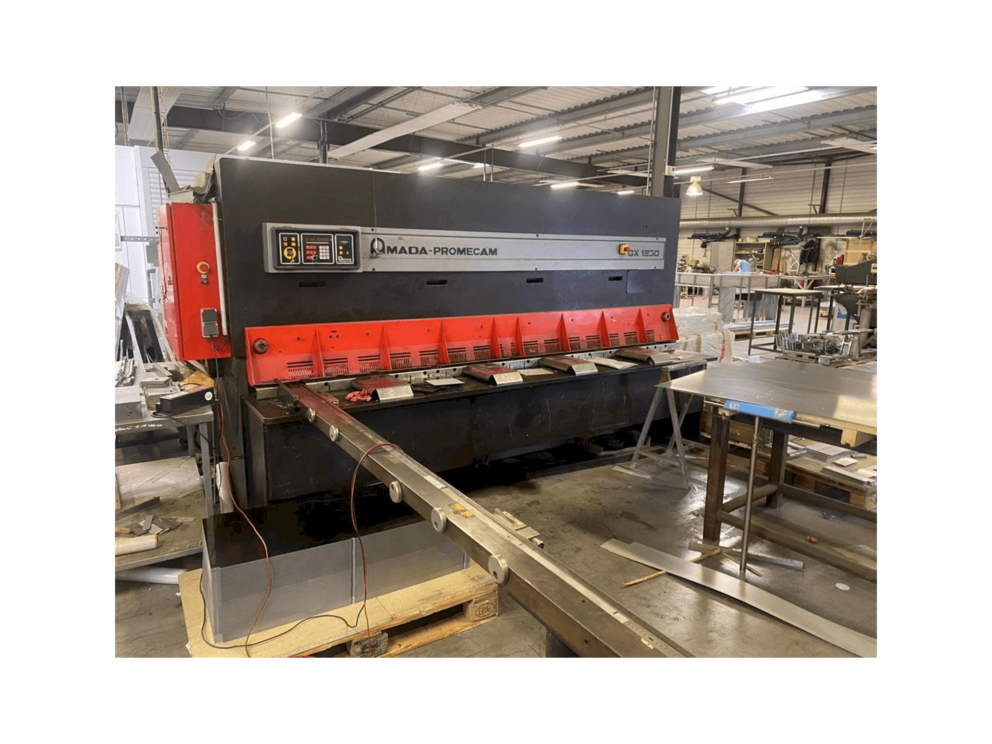 Front view of AMADA GX 1230 machine