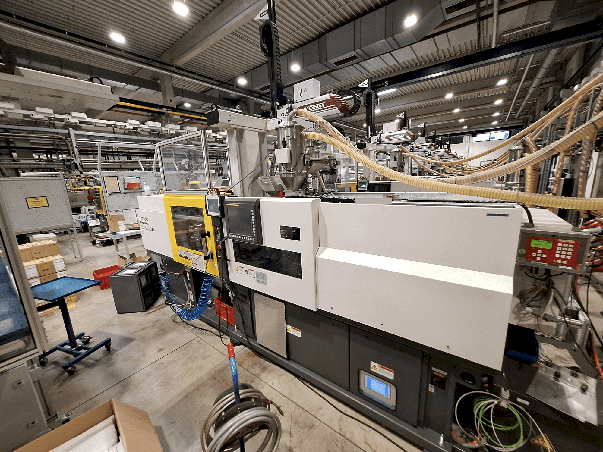 Front view of FANUC Roboshot S100iA machine