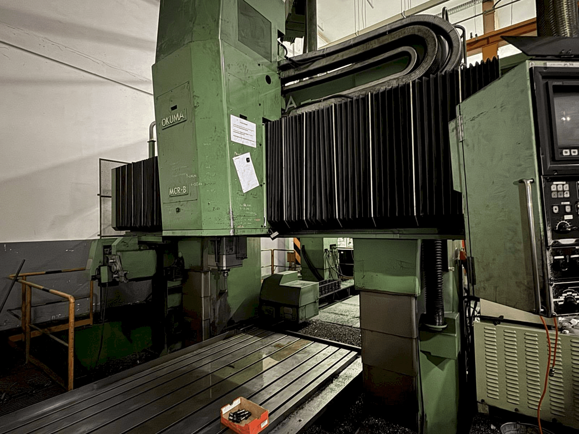 Front view of Okuma MCR-B machine