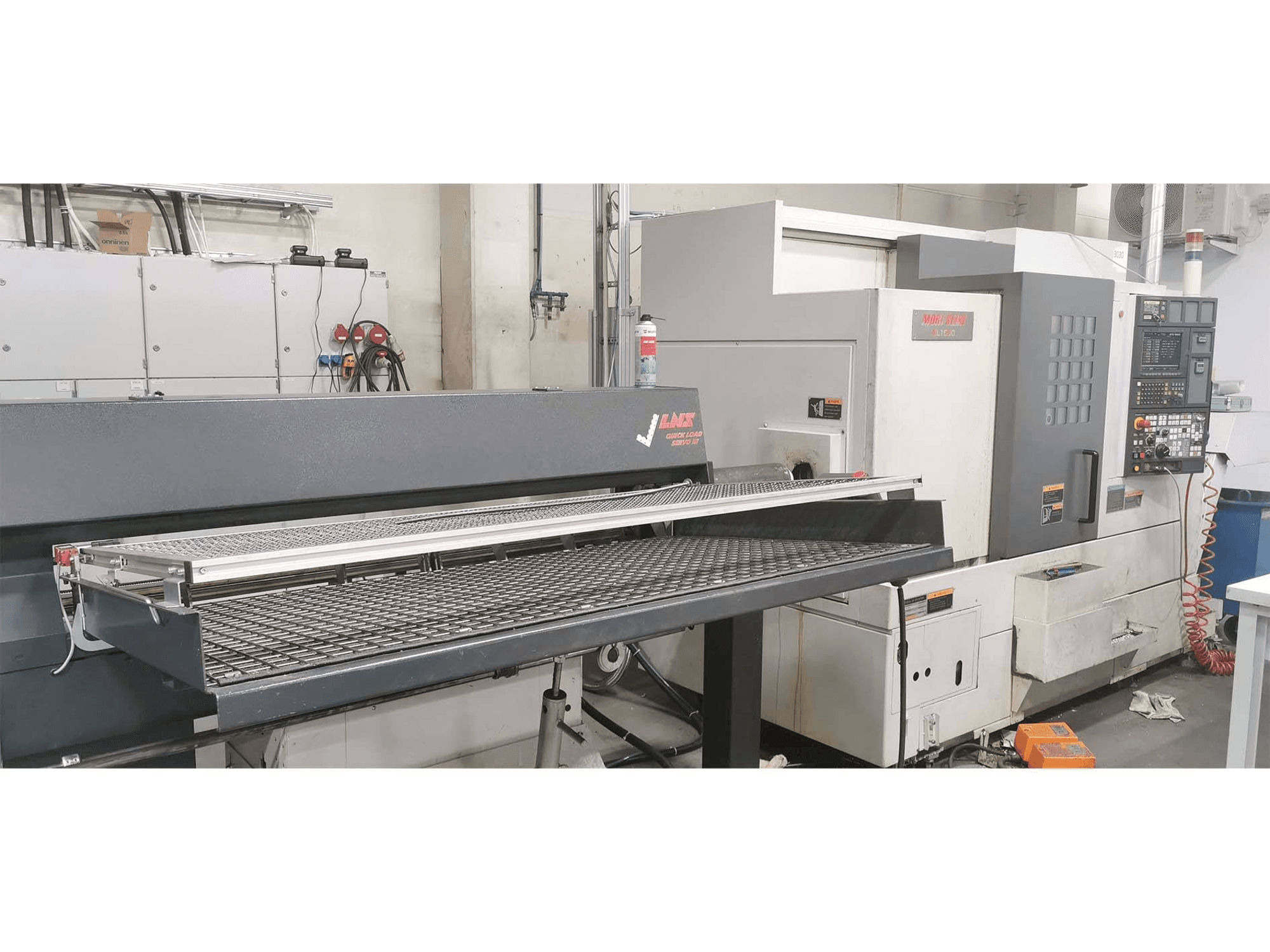 Front view of MORI SEIKI NL 1500 MC 7500 machine