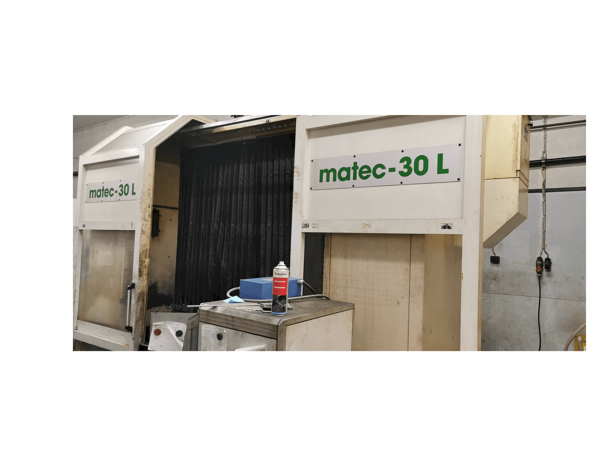 Front view of Matec 30 L machine