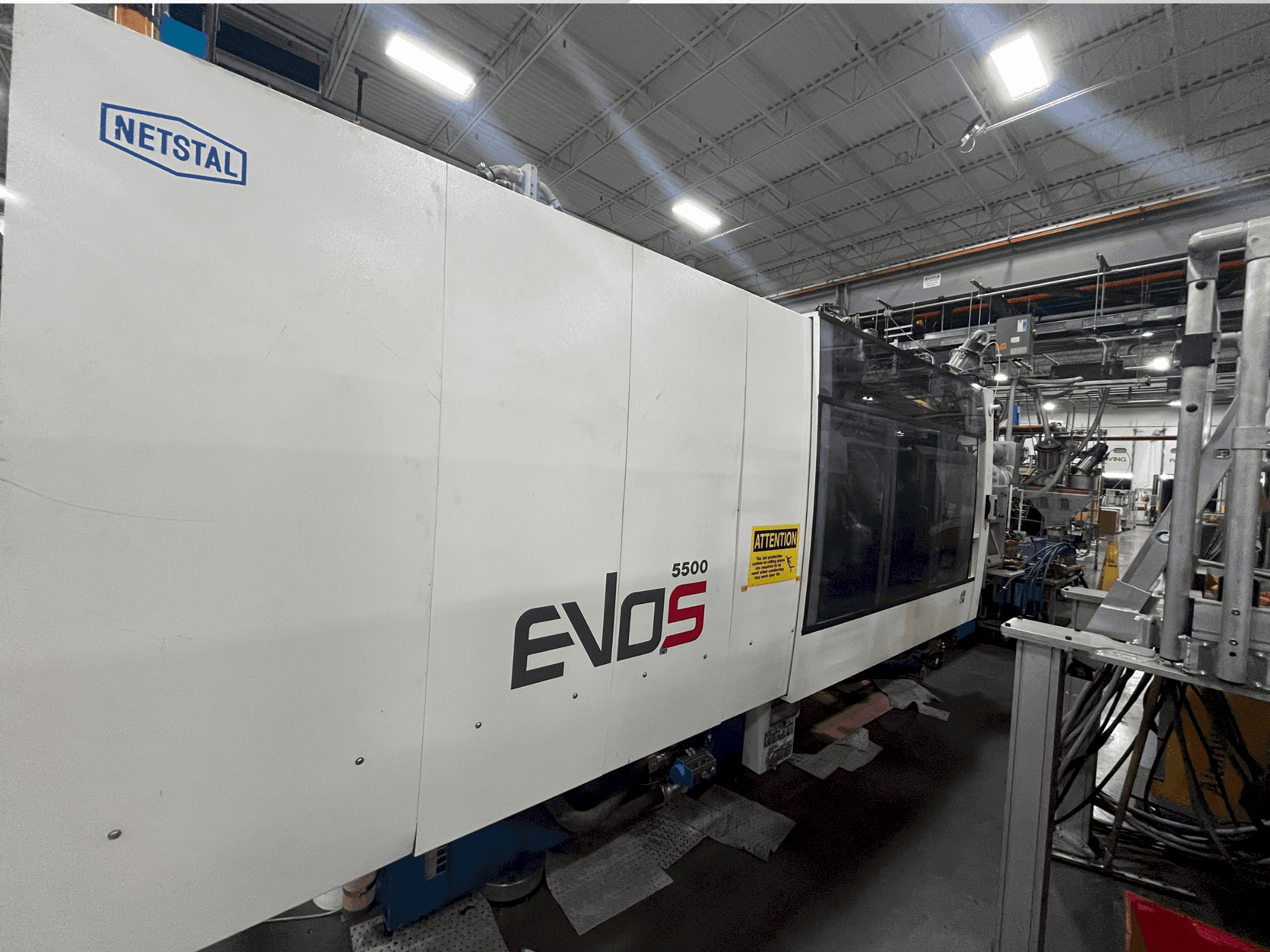 Front view of Netstal EVOS 5500-2900 Speed machine