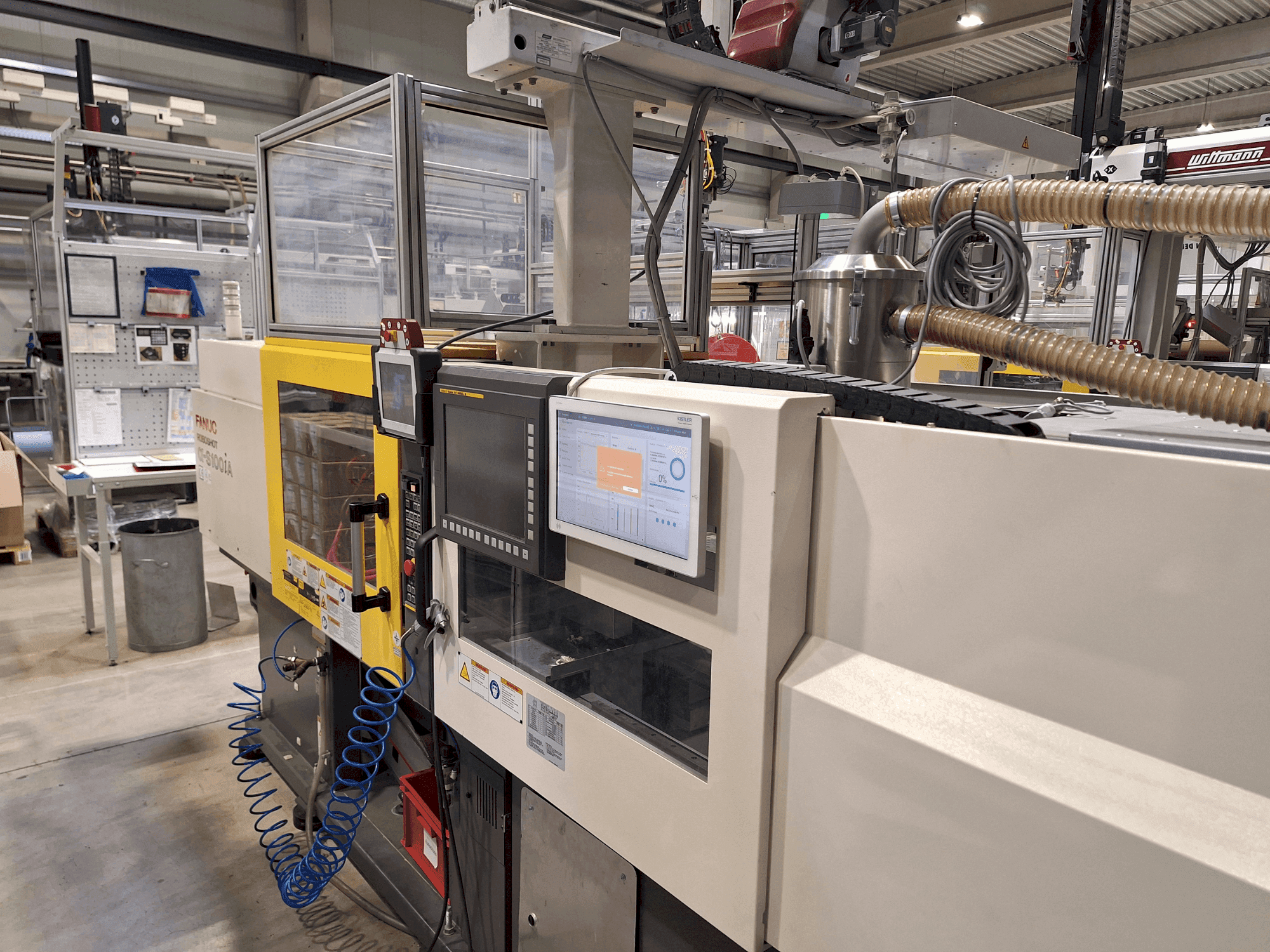 Front view of FANUC Roboshot S100iA machine