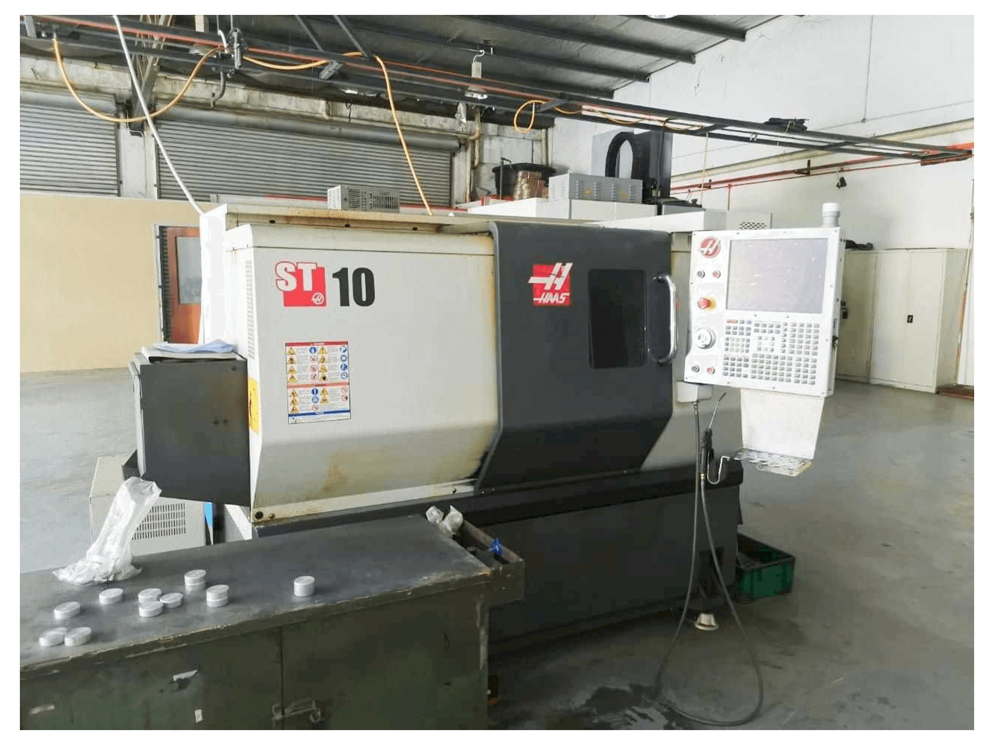 Front view of HAAS ST-10 machine