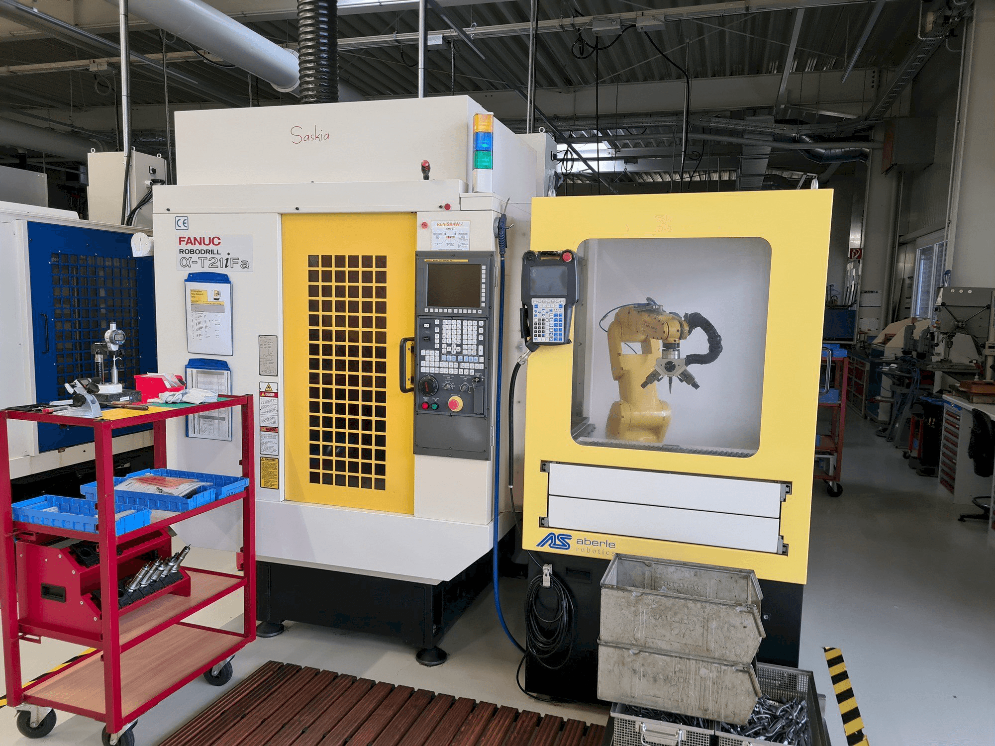 Front view of FANUC Robodrill ALPHA T21iFA machine