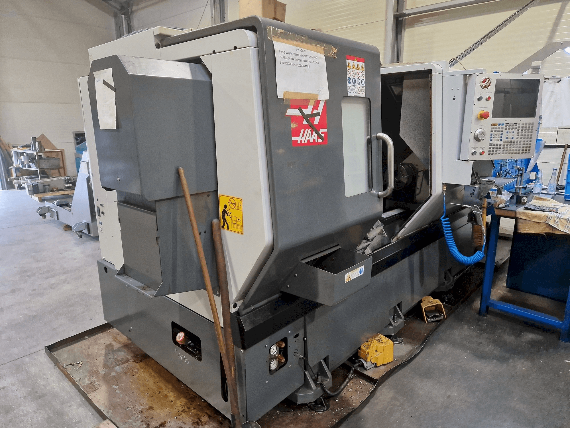 Left side view of HAAS DS-30Y machine