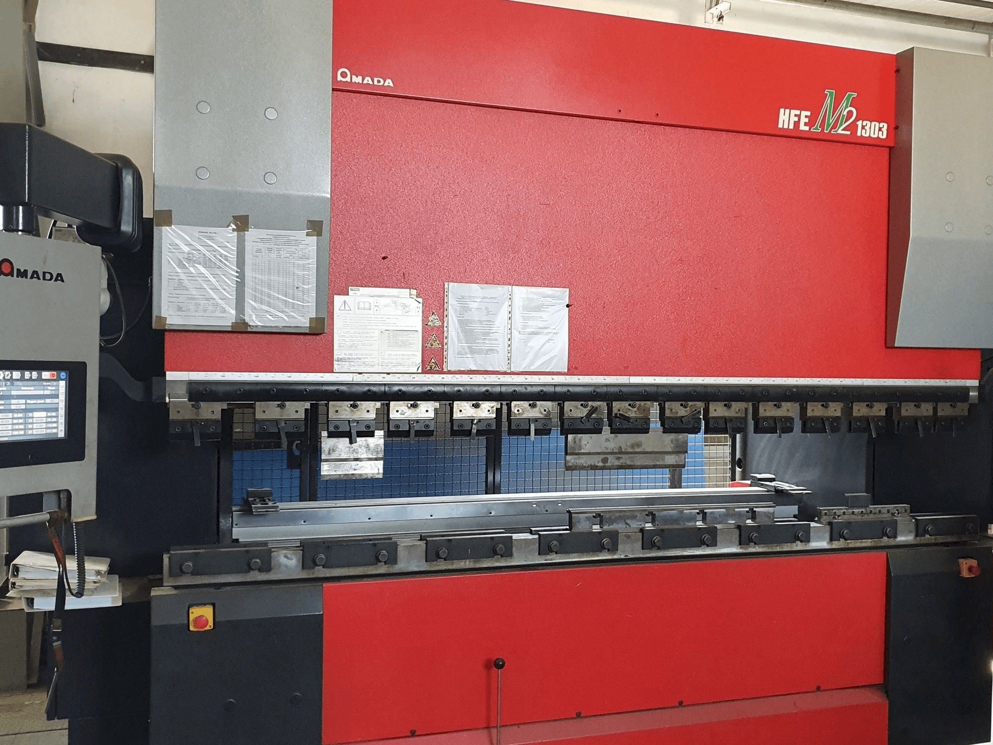 Front view of AMADA HFE-1303M2 8 Axes machine