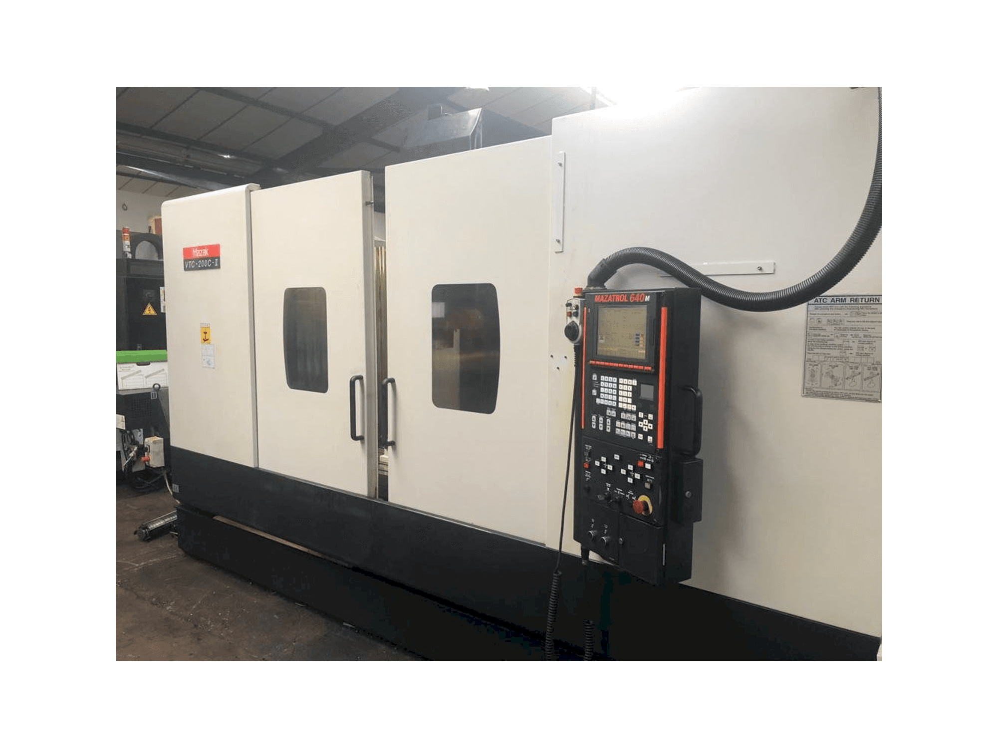 Front view of Mazak VTC-200C-II machine