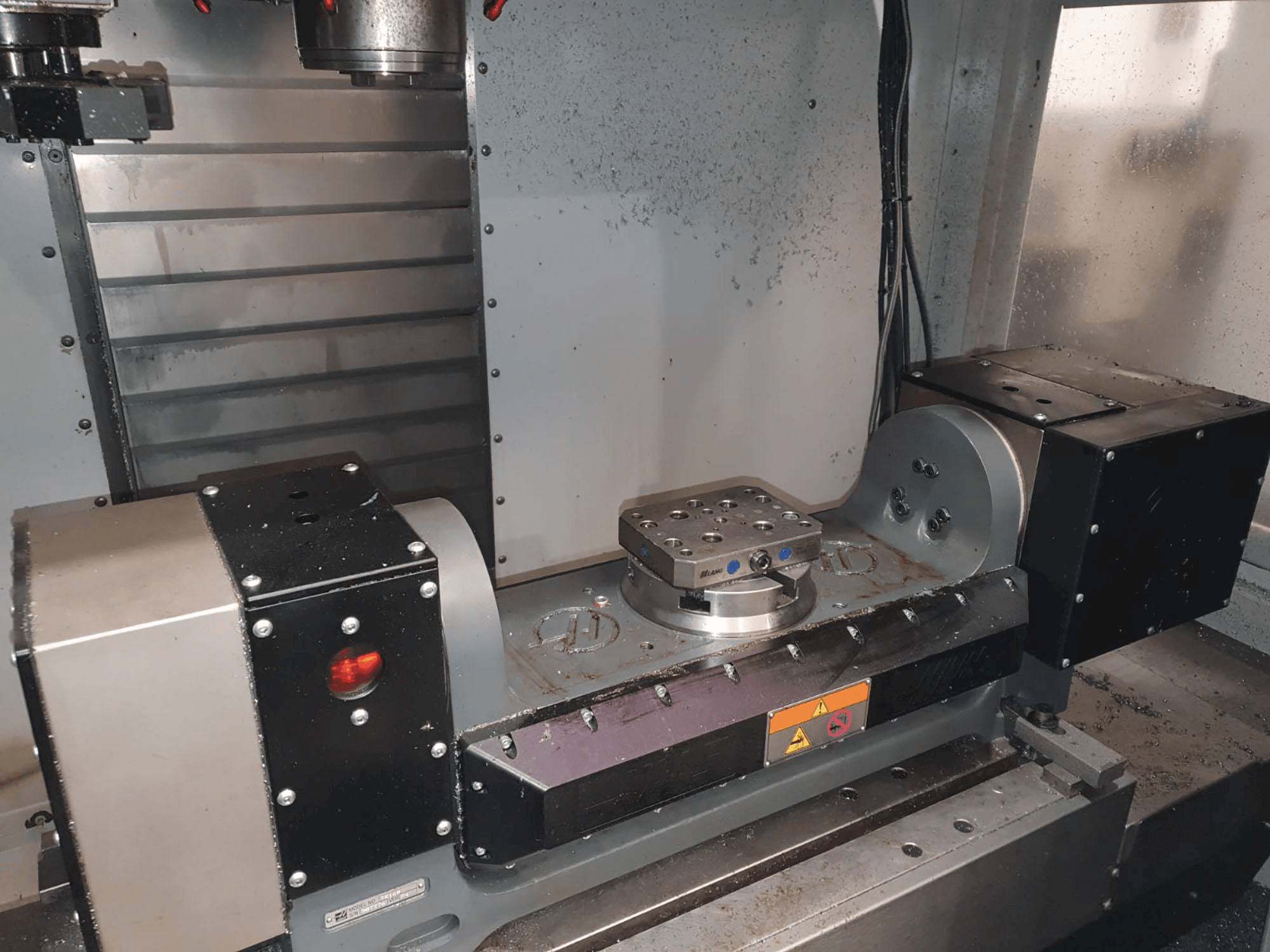 Front view of HAAS TR160 machine