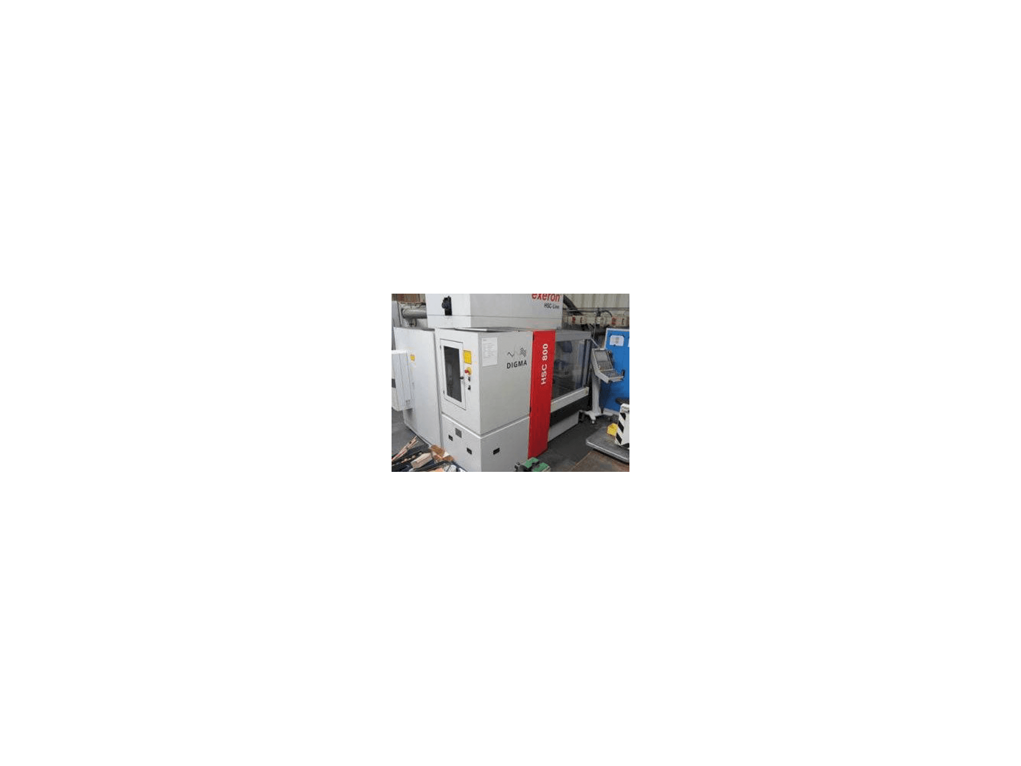 Front view of Exeron HSC 800 machine