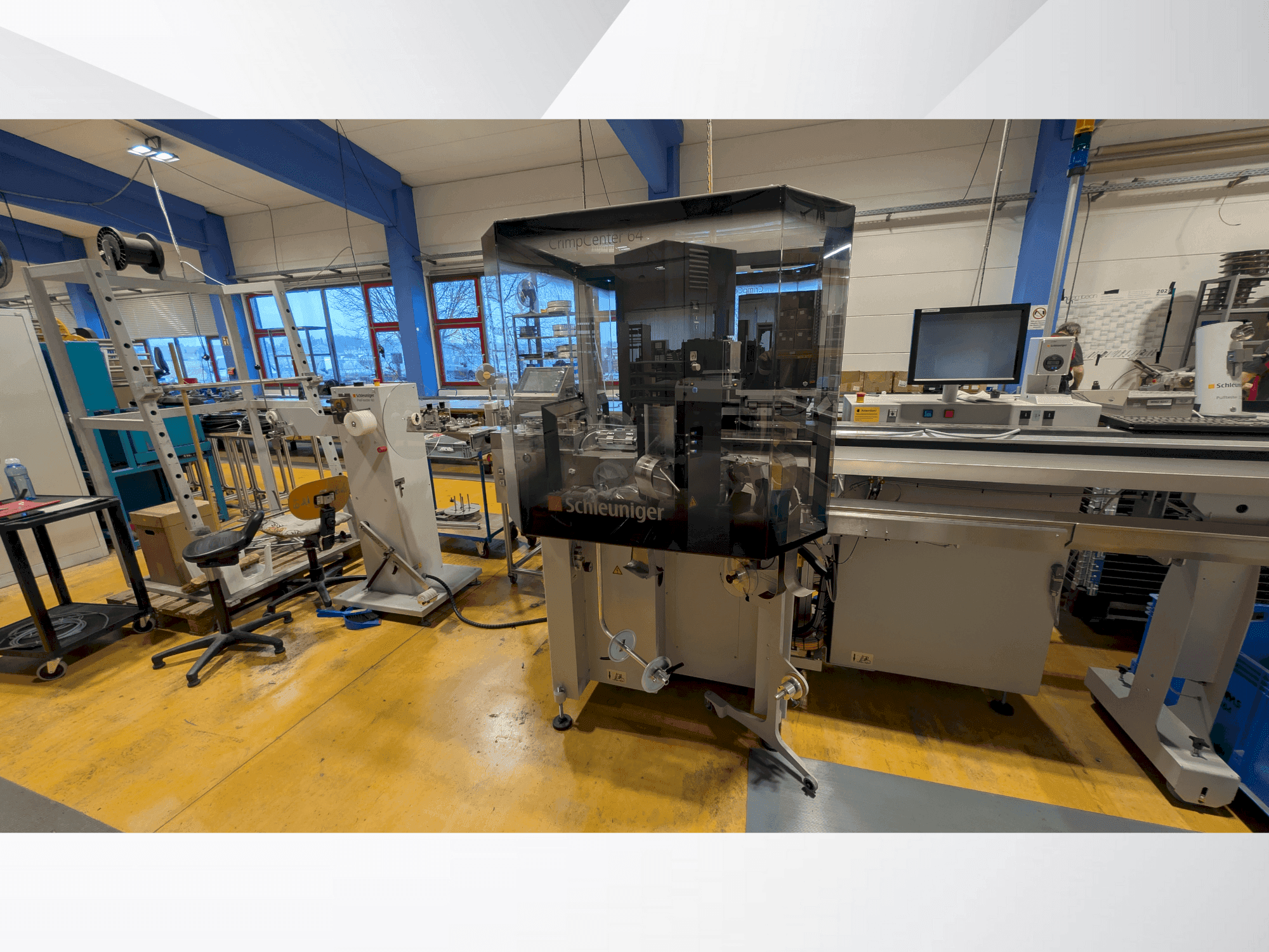 Front view of Schleuniger CrimpCenter 64 machine