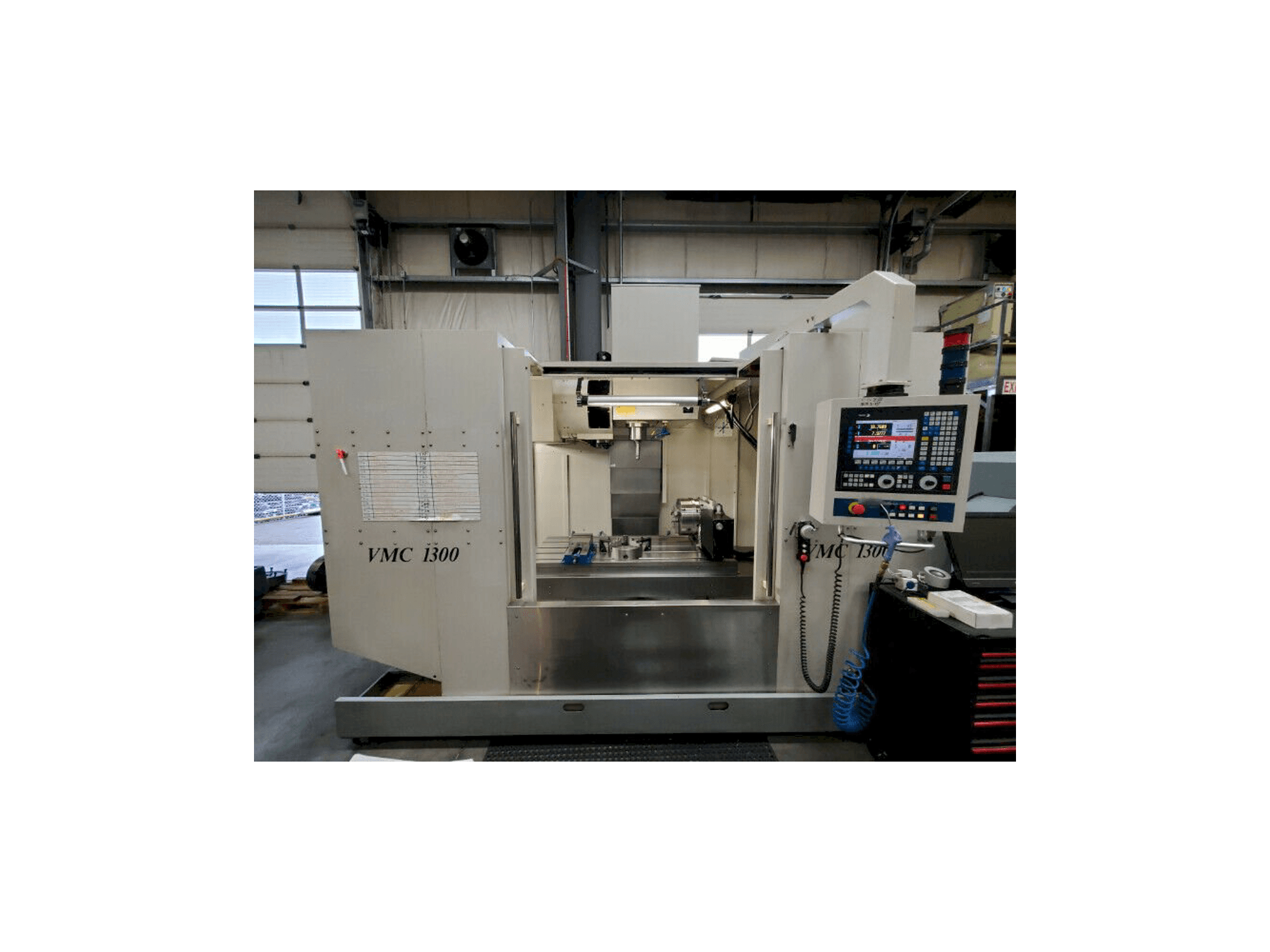Front view of Modern Microcut VMC 1300 machine