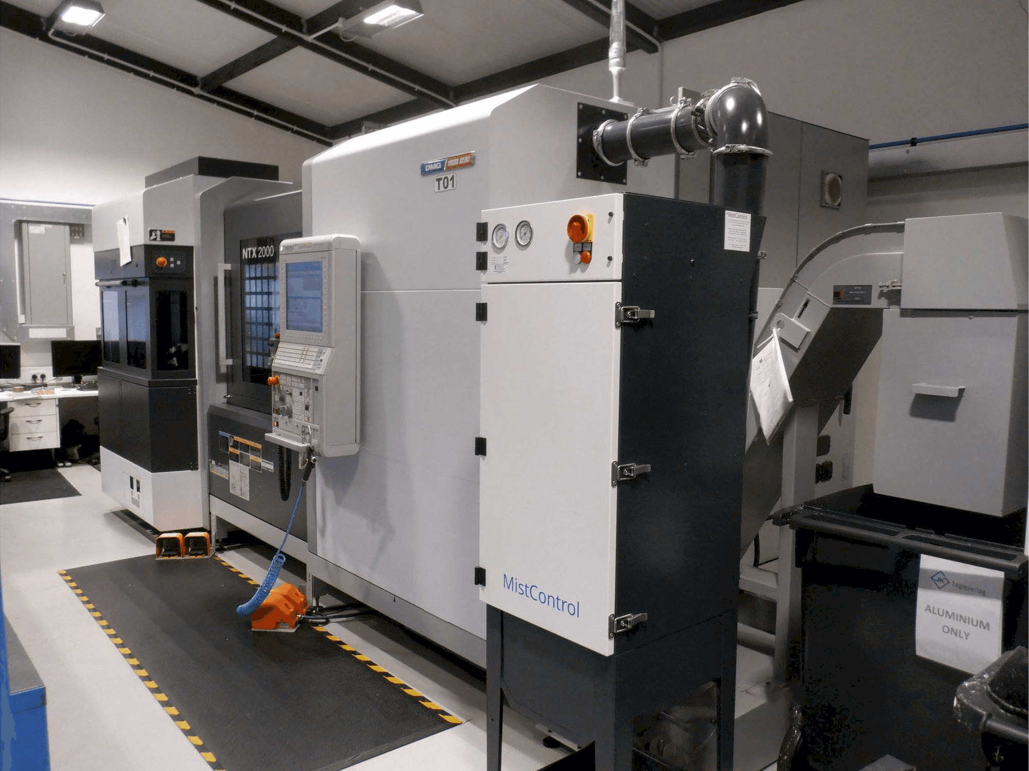 Front view of DMG MORI NTX 2000 machine