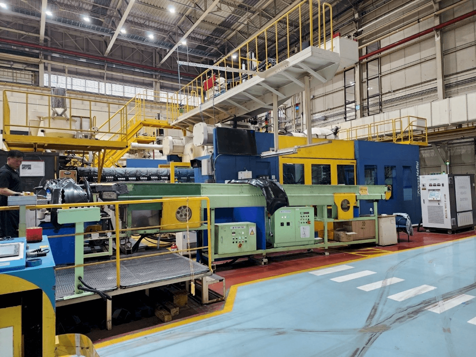 Front view of Krauss Maffei 3200-24500 machine