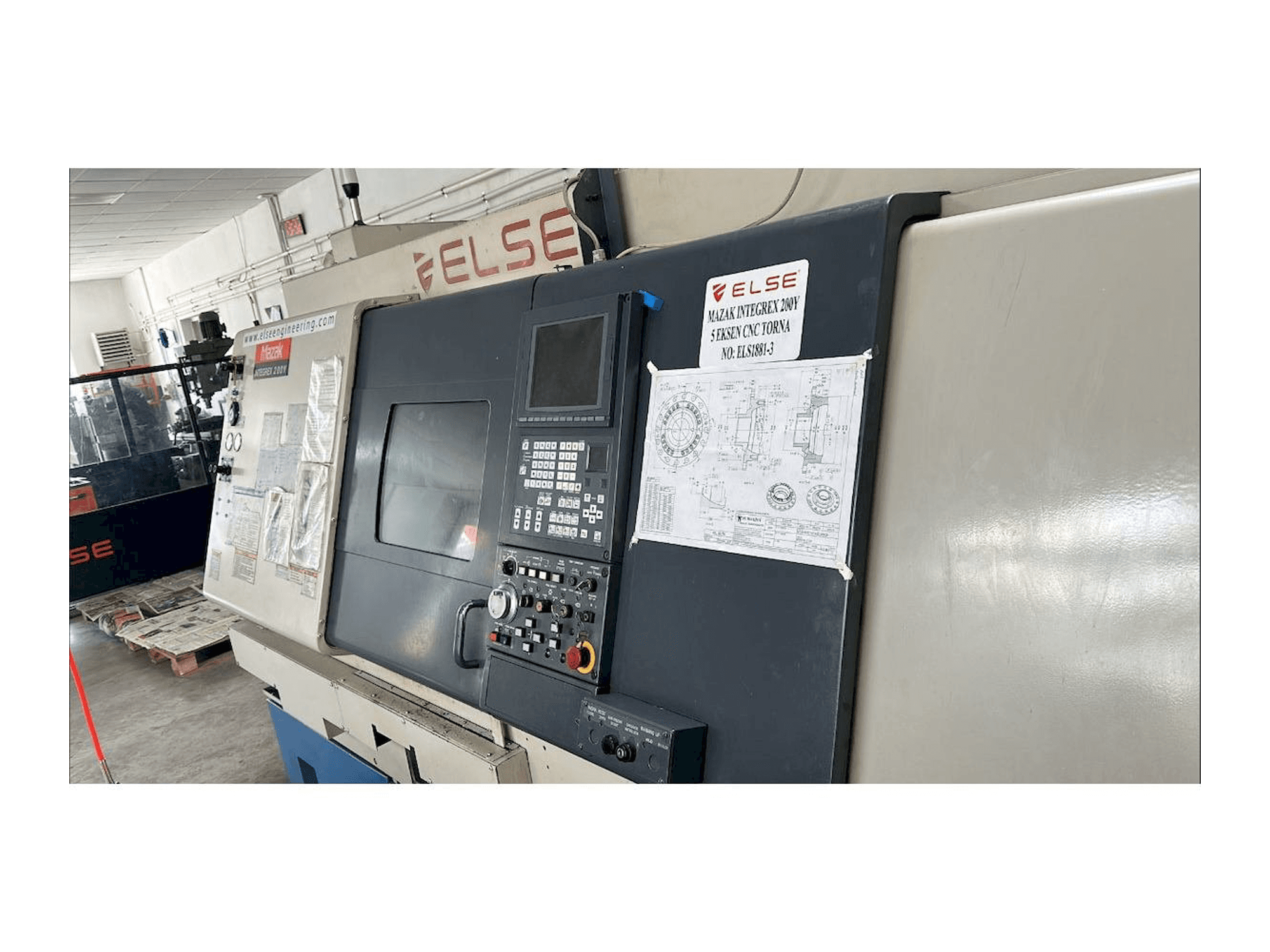 Front view of Mazak Integrex 200Y machine