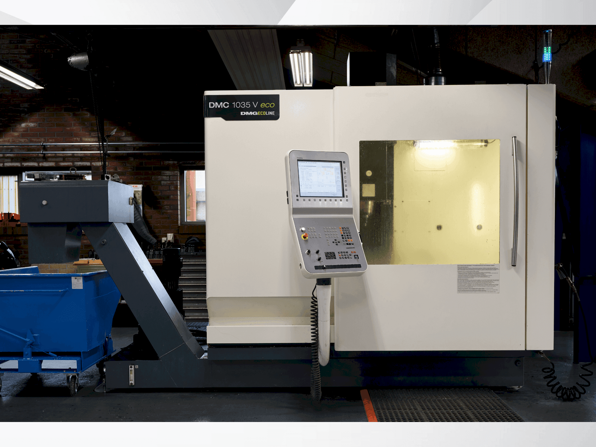 Front view of DMG MORI DMC 1035V machine