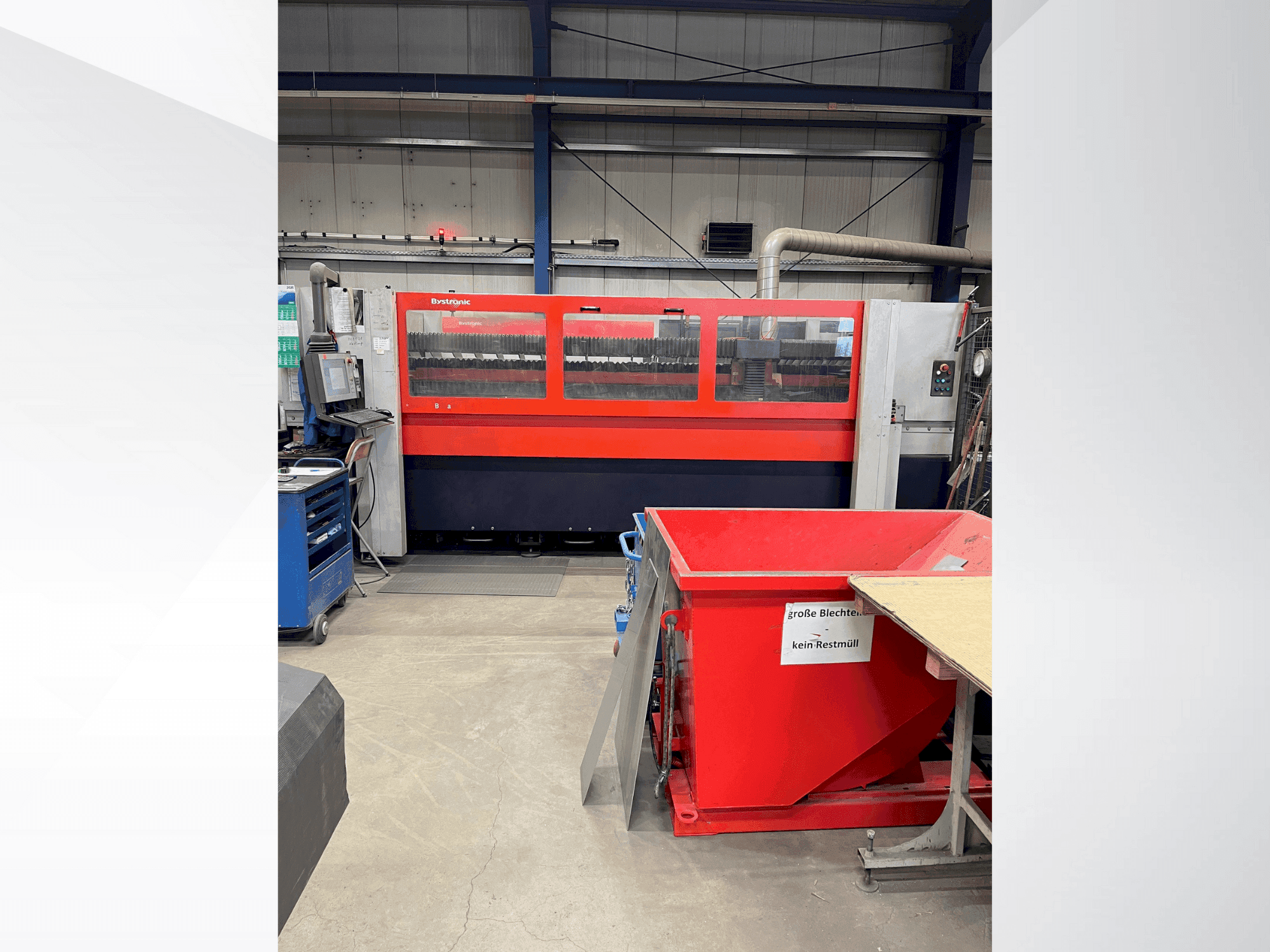 Front view of Bystronic Bystar 3015 machine