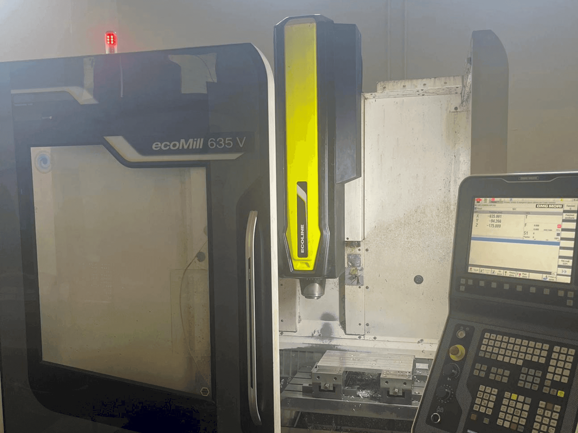 Front view of DMG MORI ecoMill 635V machine