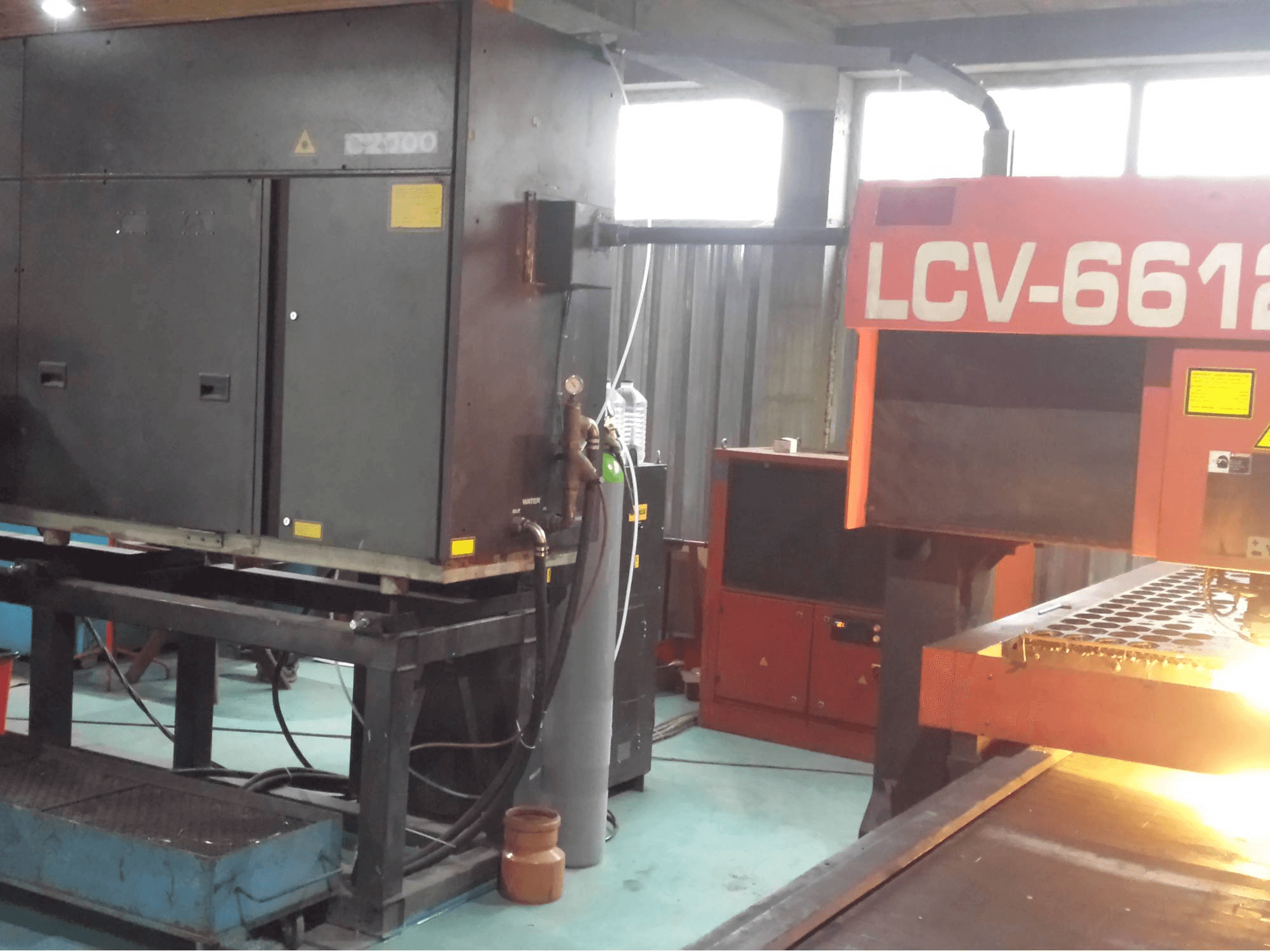 Front view of AMADA LCV 6612 II machine