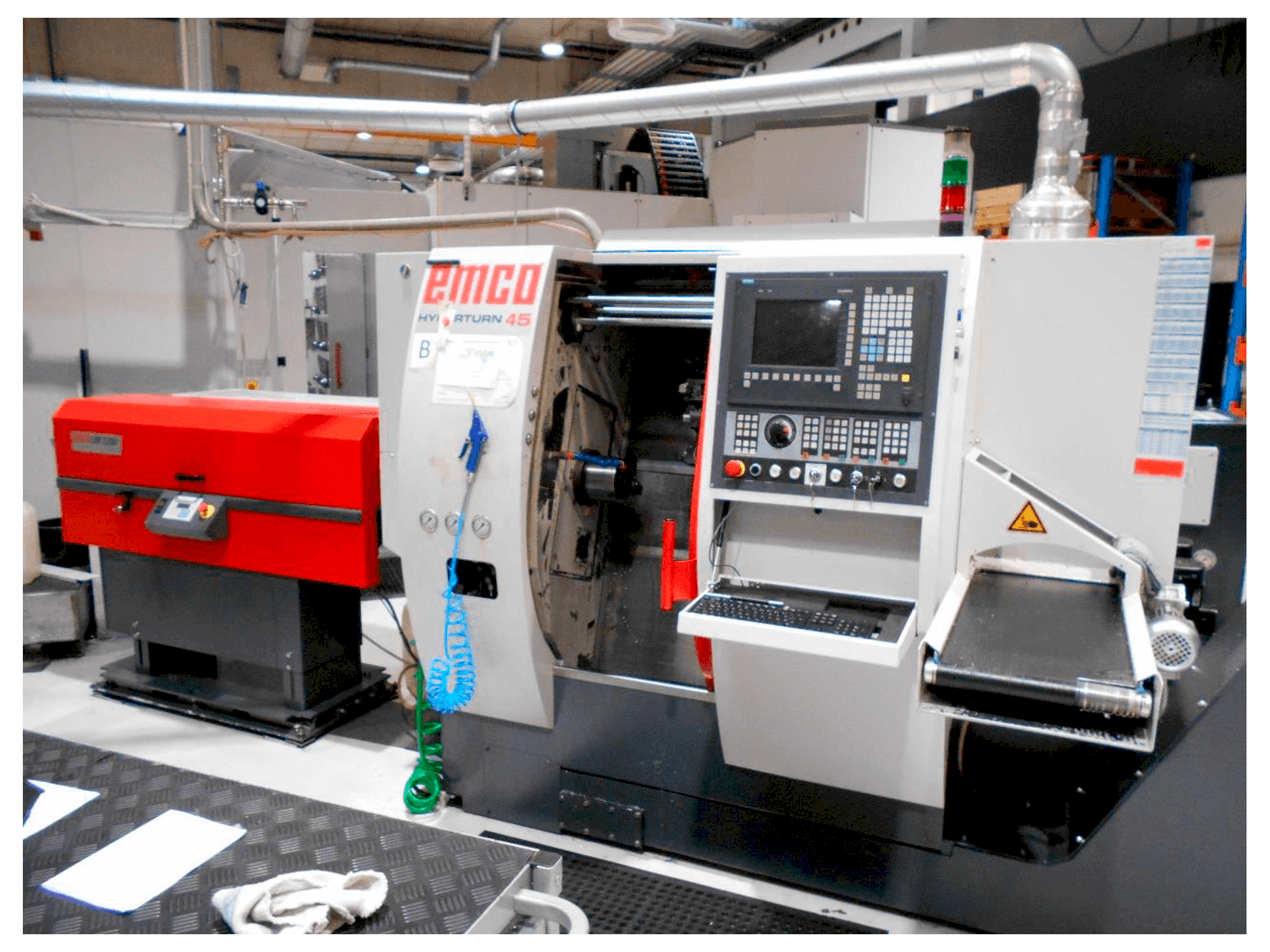 Front view of EMCO Hyperturn 45 machine