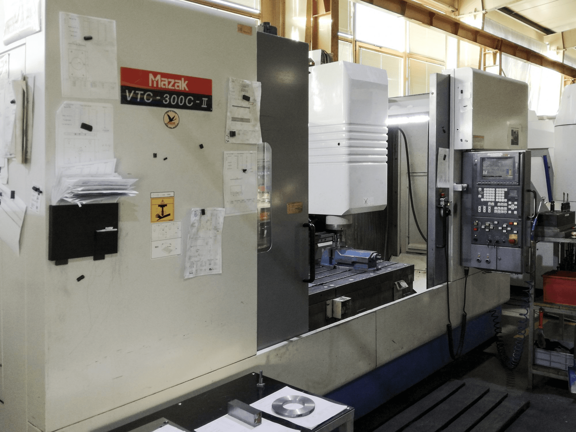 Left view of Mazak VTC-300C Machine
