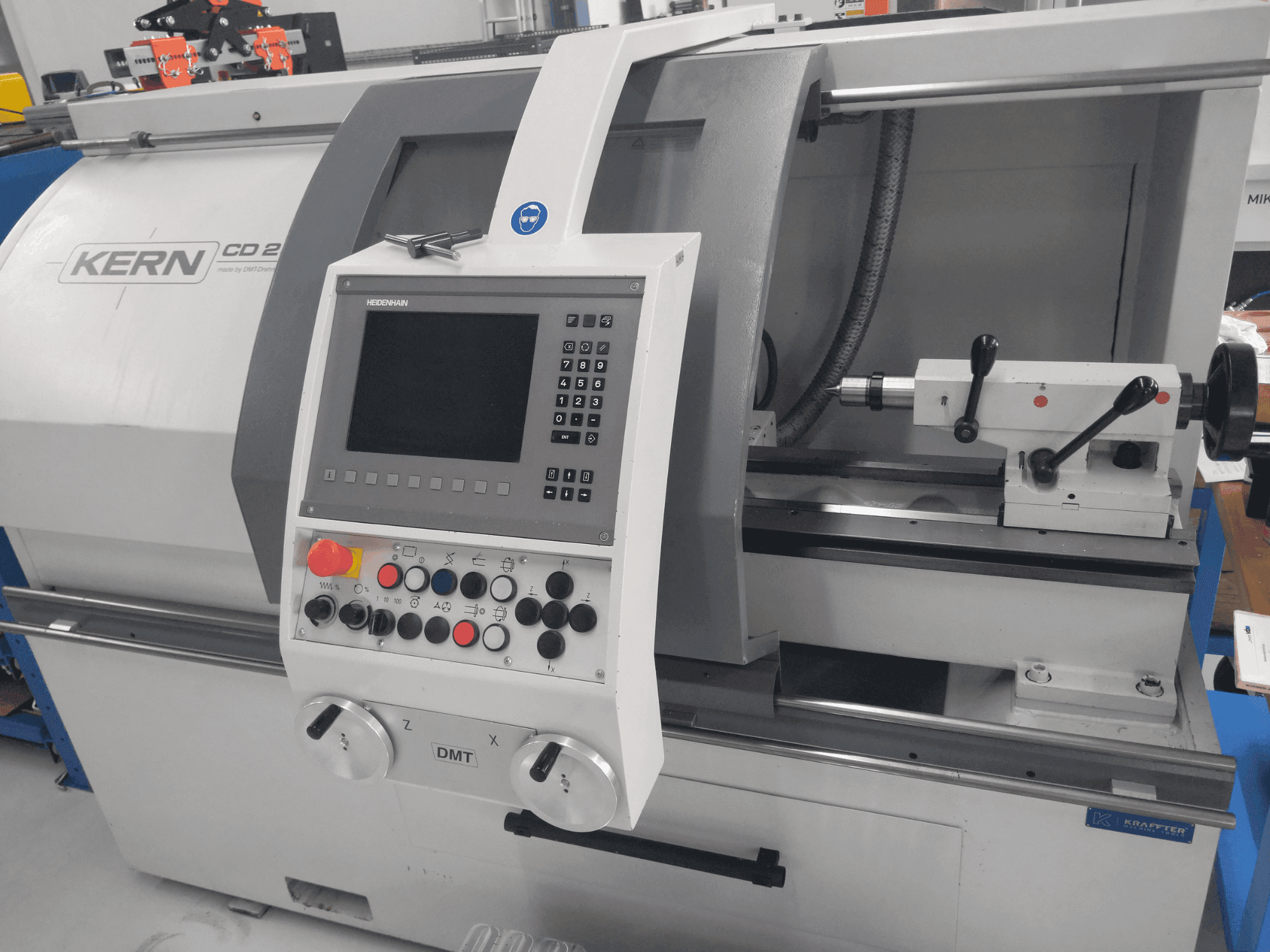 Front view of DMT KERN CD 282 machine