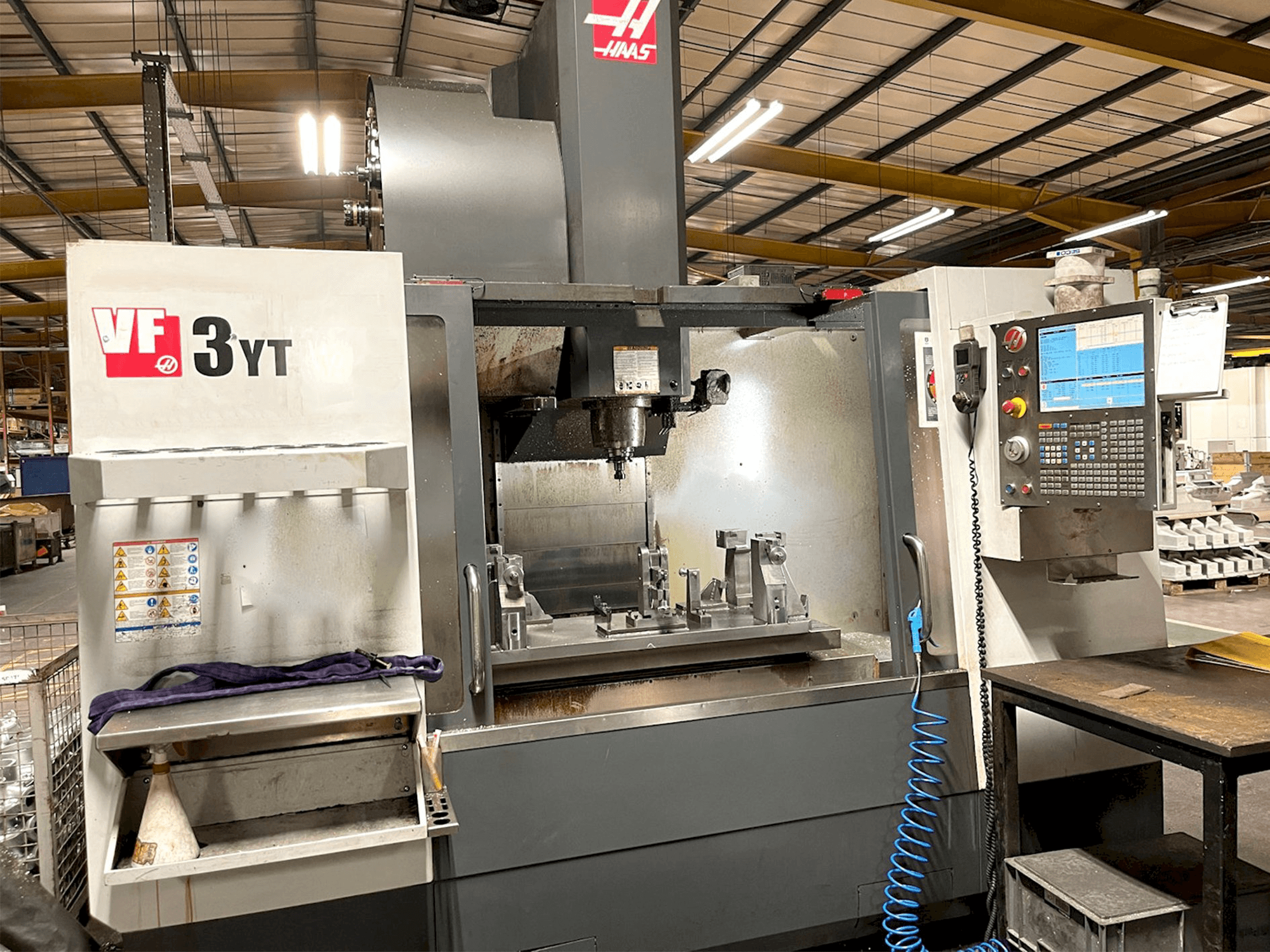 Front view of HAAS VF-3YT/50 machine