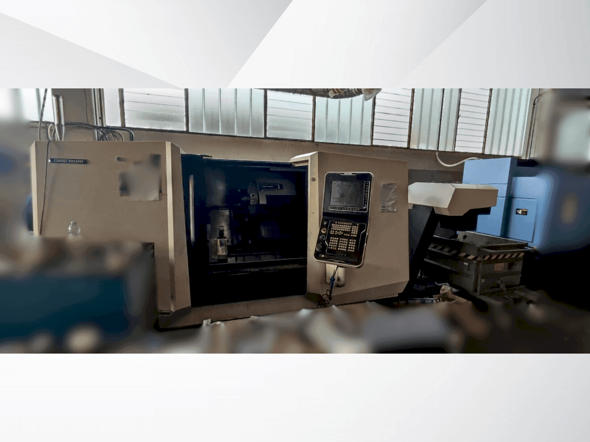 Front view of DMG MORI CLX 550 machine