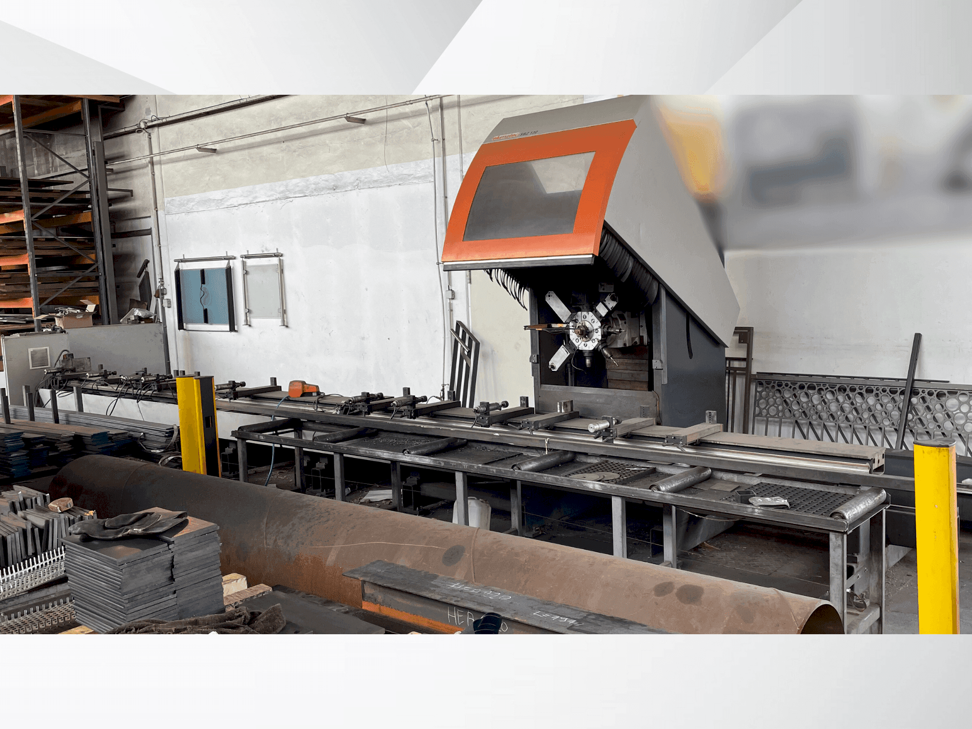 Front view of Elumatec SBZ 130 machine