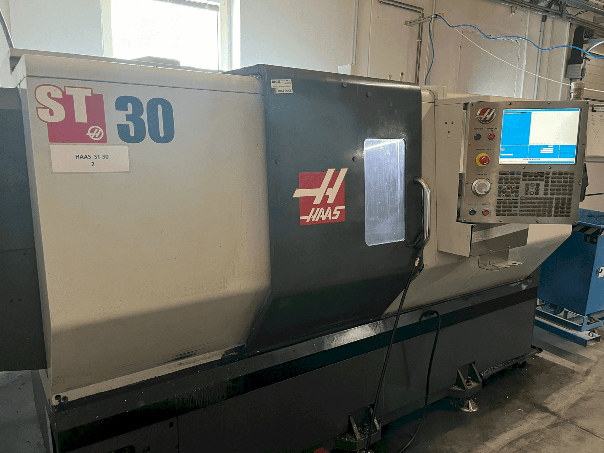 Front view of HAAS ST-30 machine