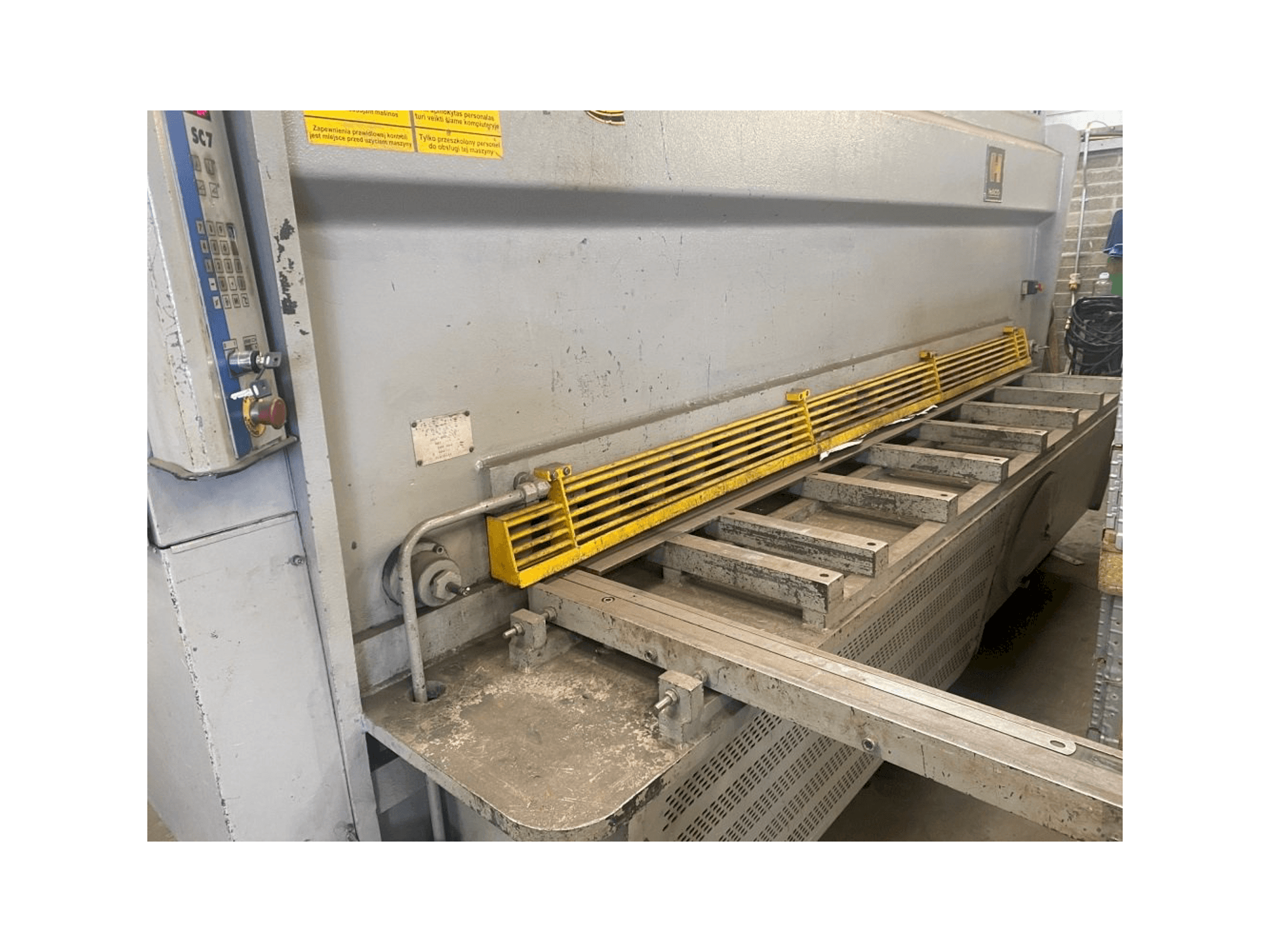 Front view of HACO HSLX 3013 machine