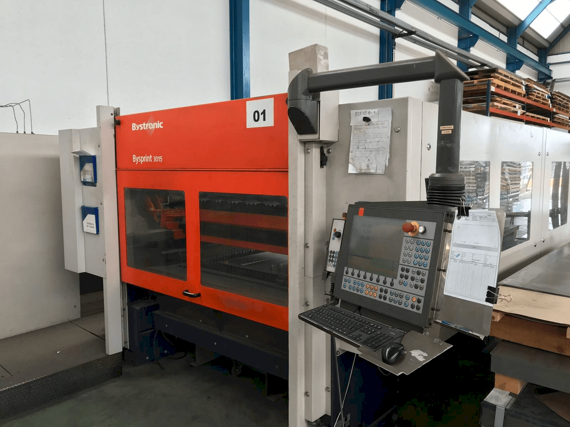 Front view of Bystronic Bysprint 3015 machine