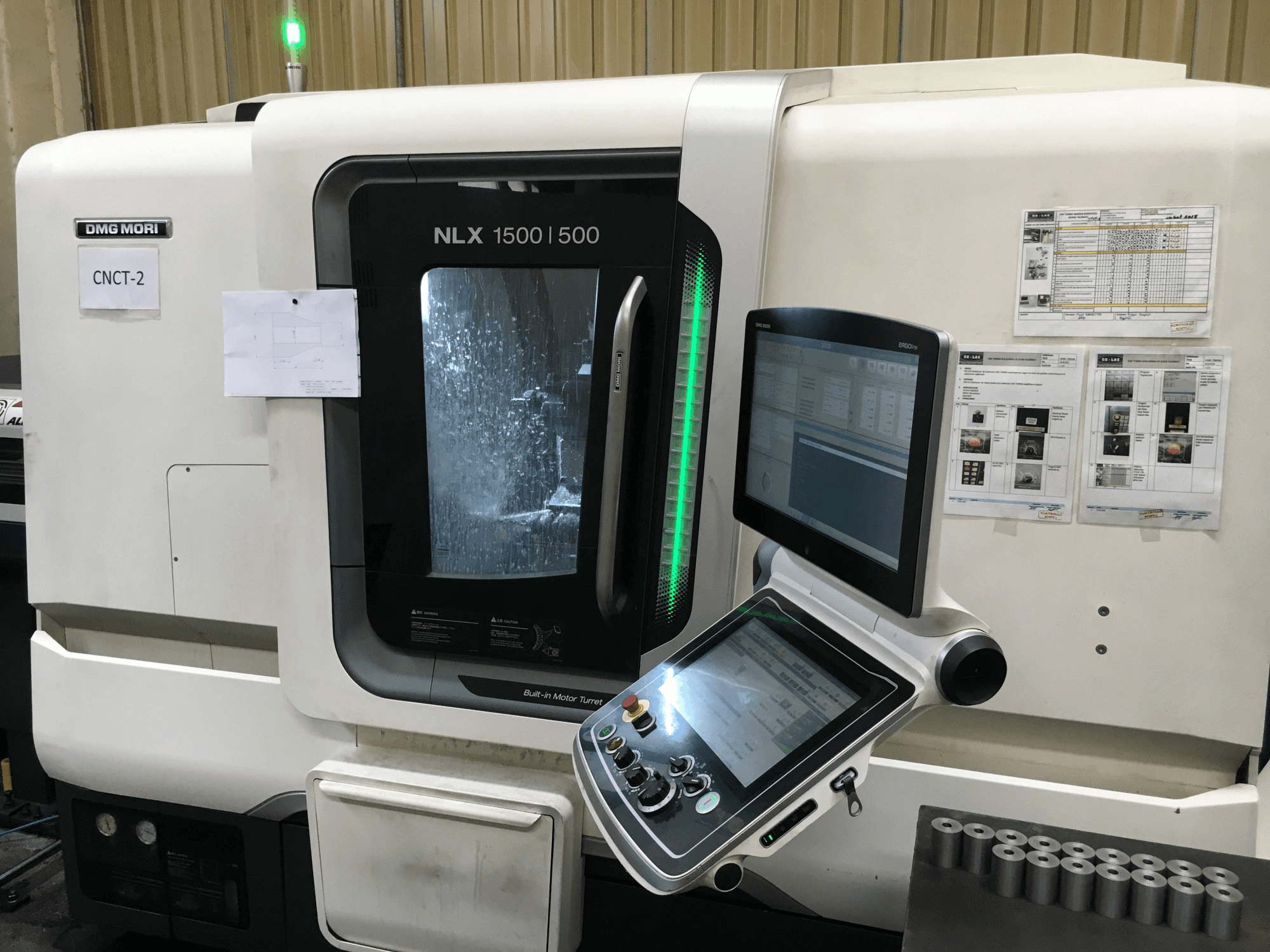 Front view of DMG MORI NLX 1500 SY/500 Machine