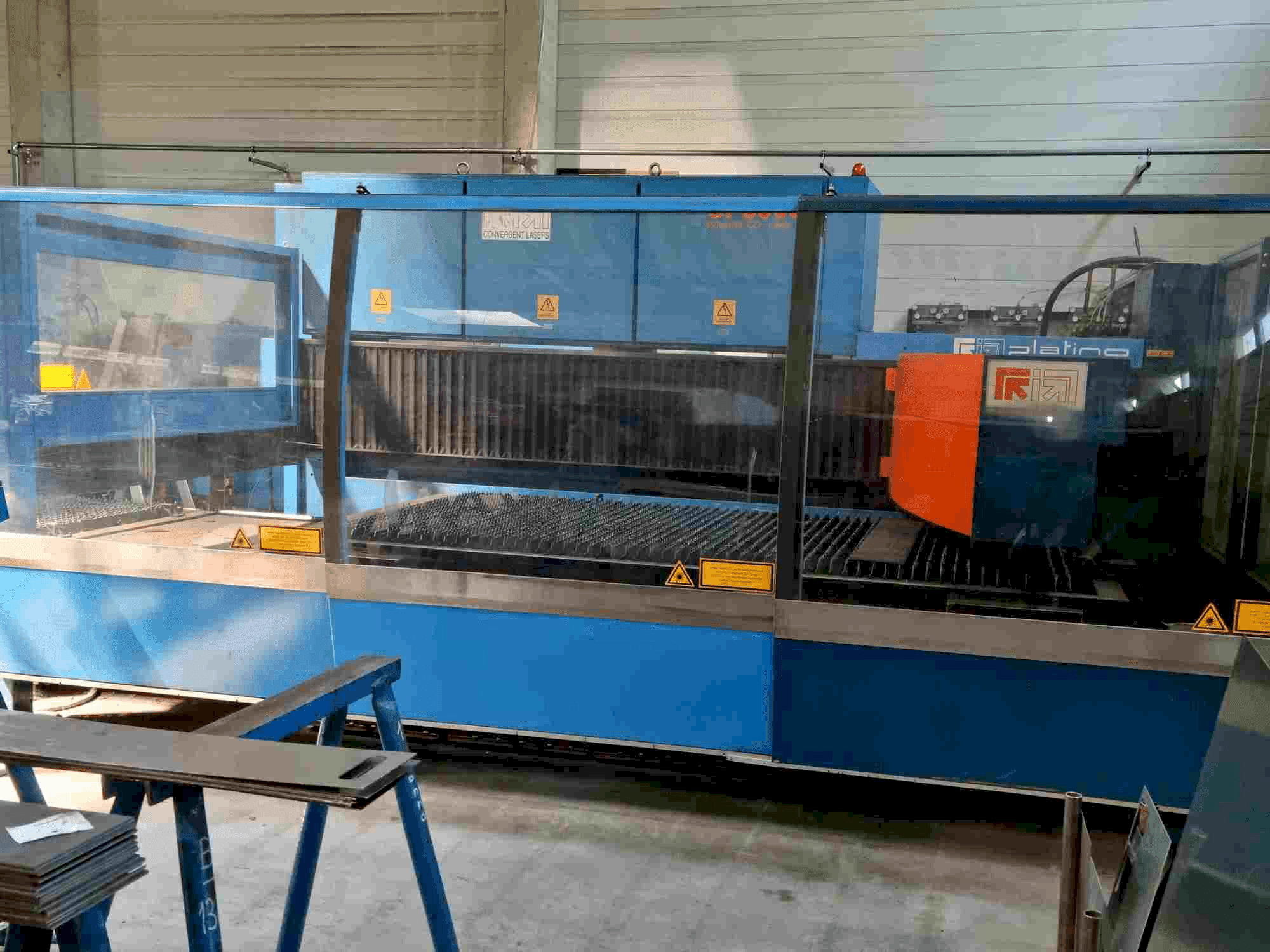 Front view of Prima Industrie Platino 1530 3kW machine