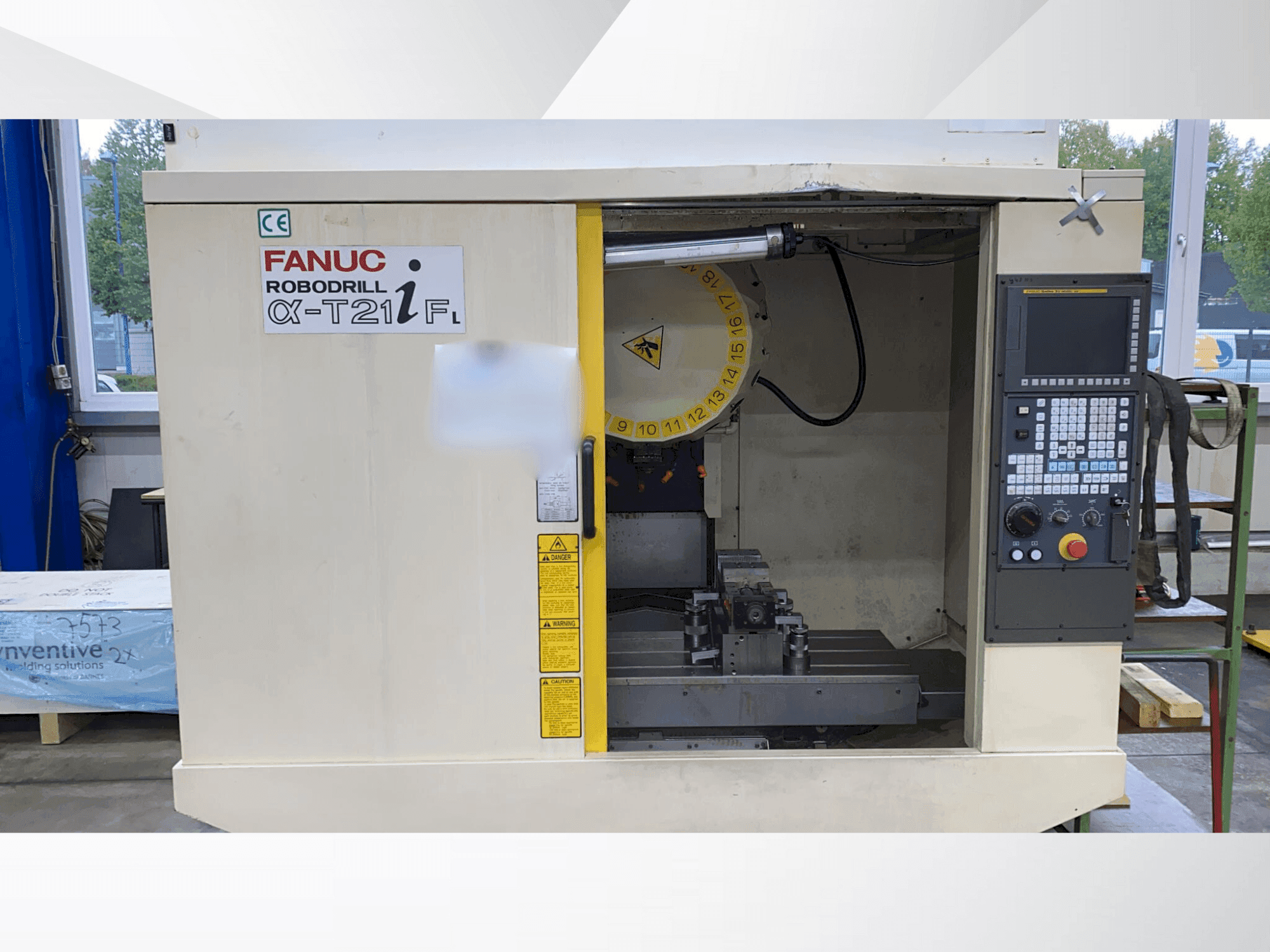 Front view of FANUC a-T21iFL machine
