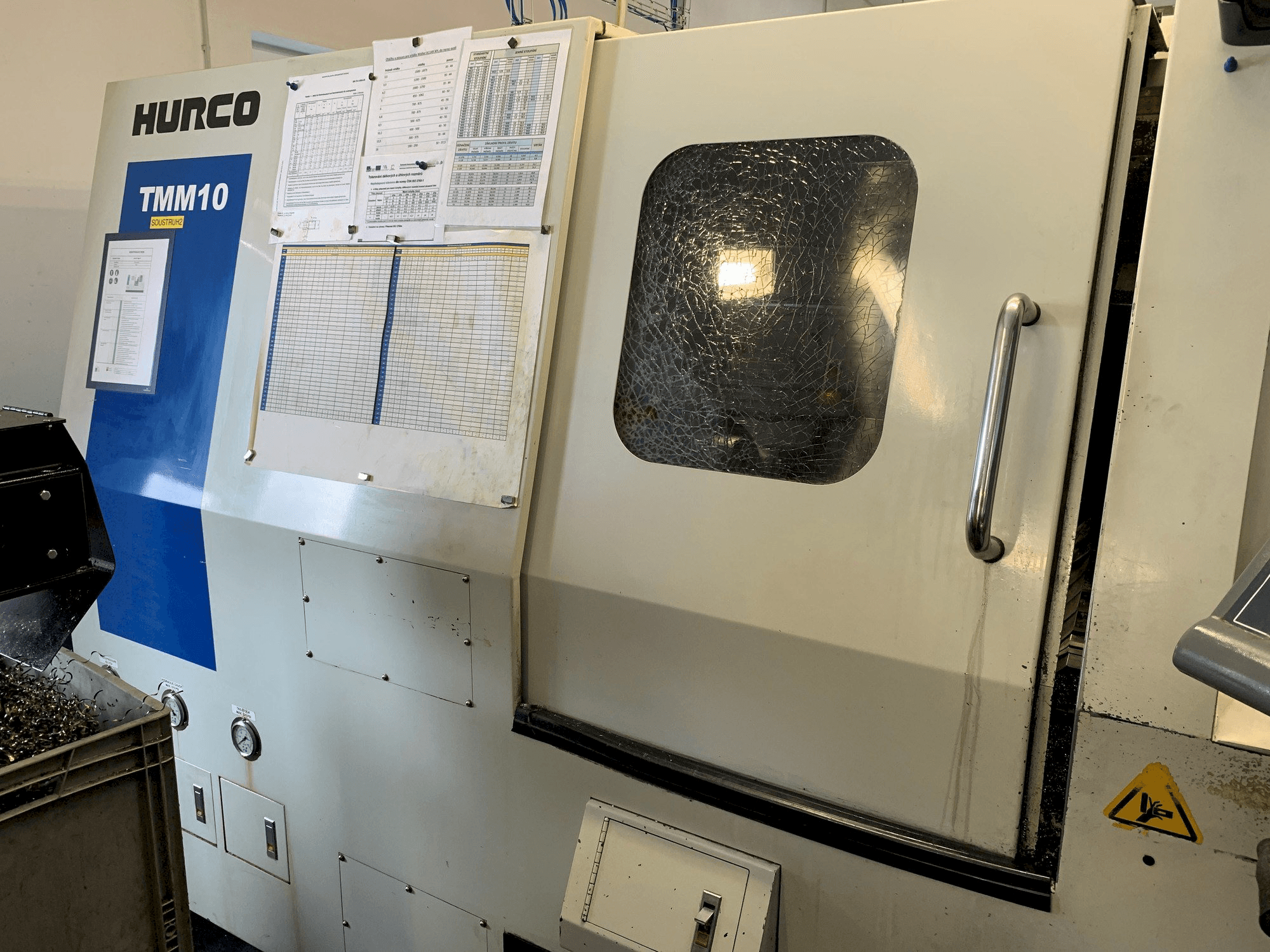 Front view of Hurco TMM 10 machine