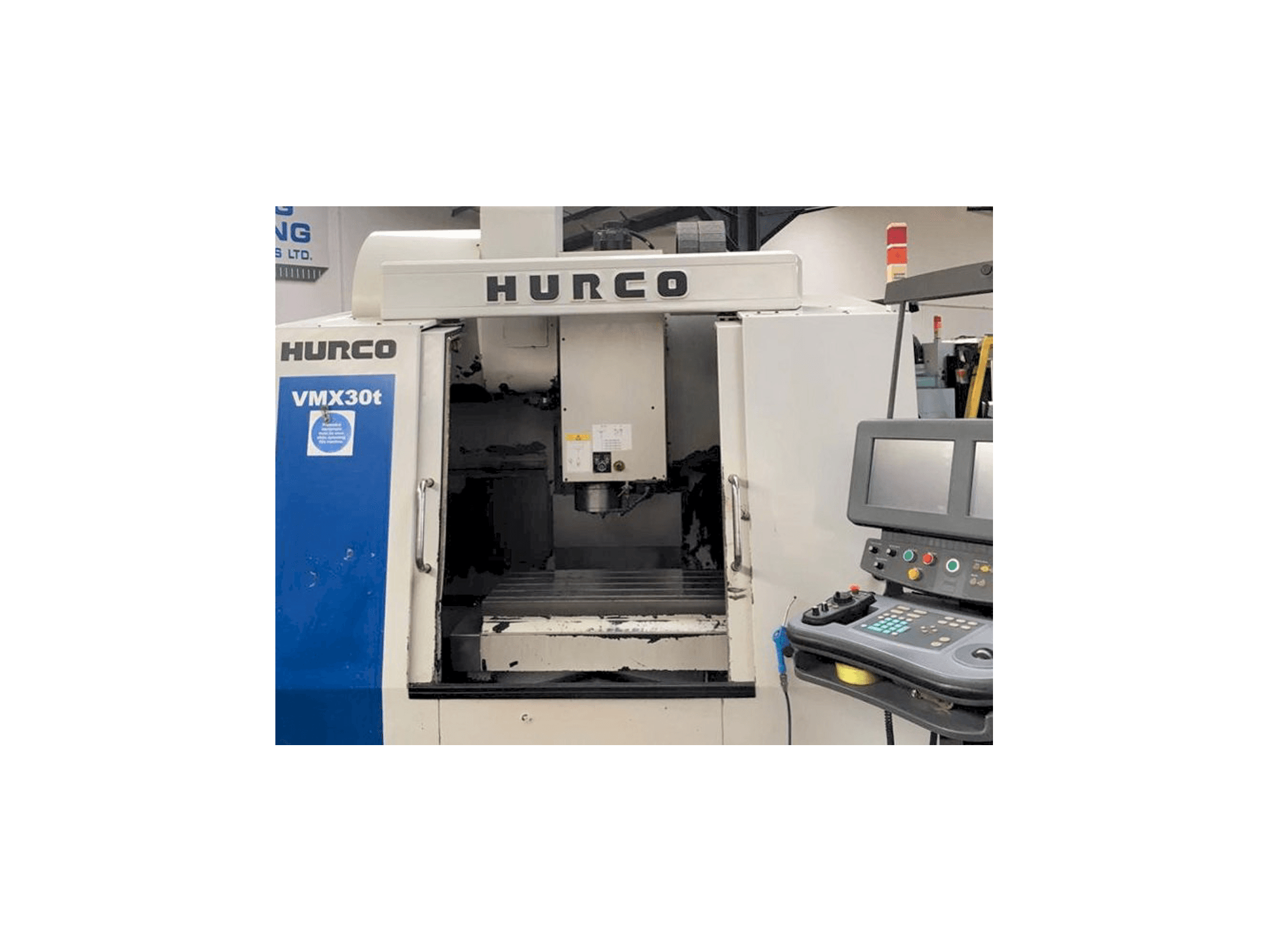 Front view of Hurco VMX 30T machine
