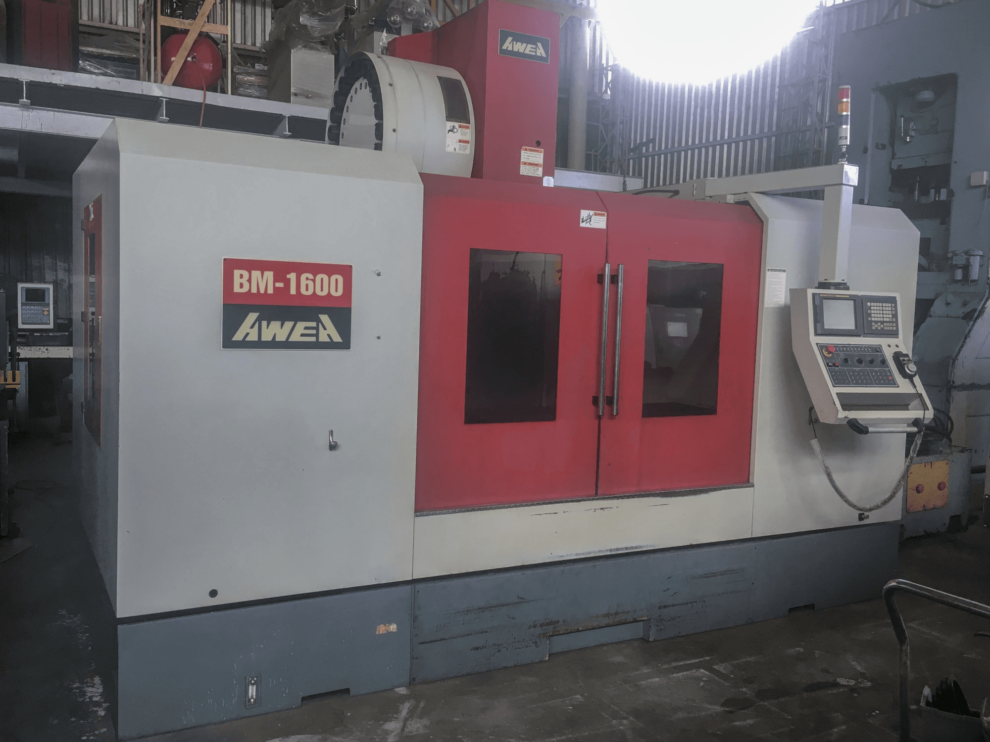 Left view of AWEA BM-1600 Machine