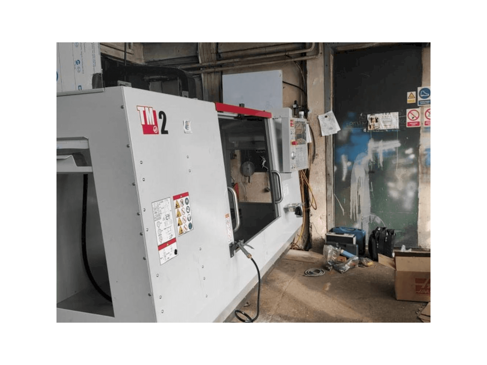 Front view of HAAS TM 2 machine