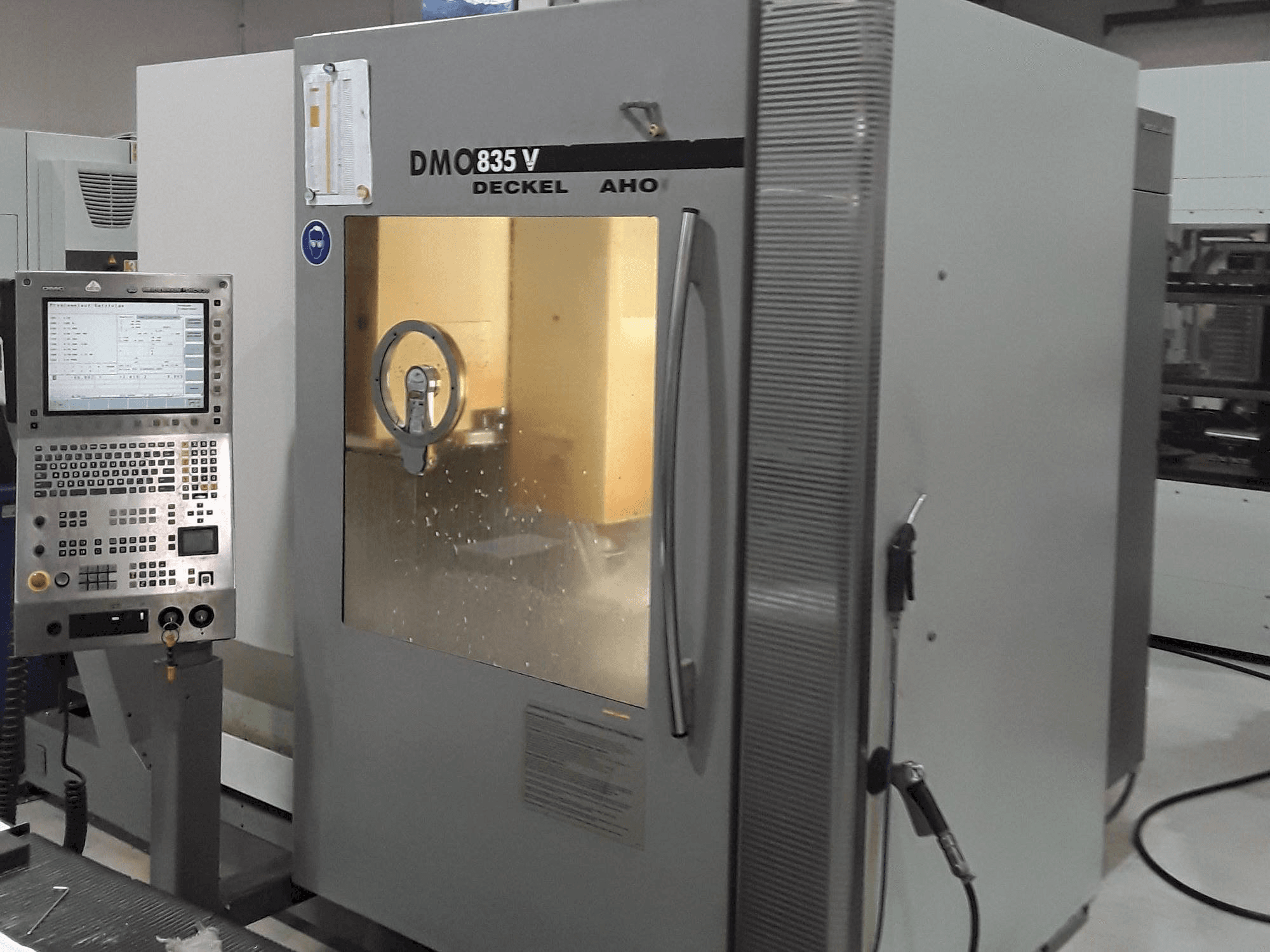 Front view of DECKEL MAHO DMC 835 V machine