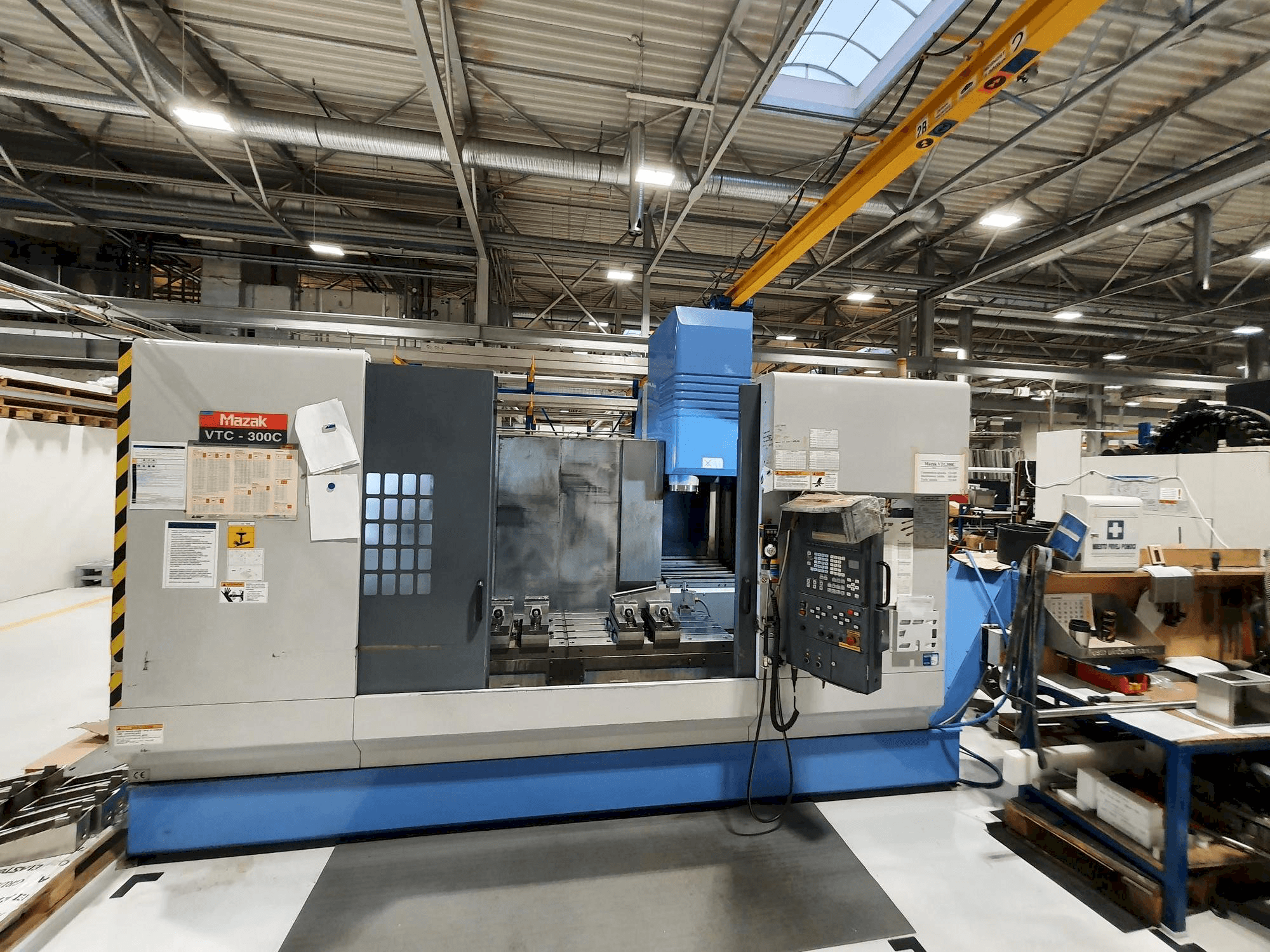 Front view of Mazak VTC-300C machine