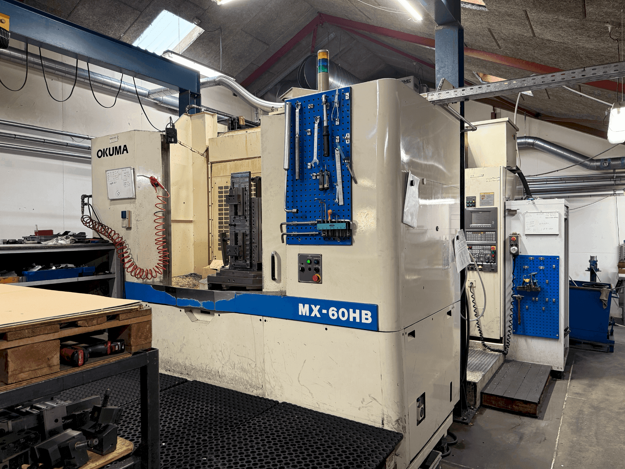 Front view of Okuma MX-60HB machine