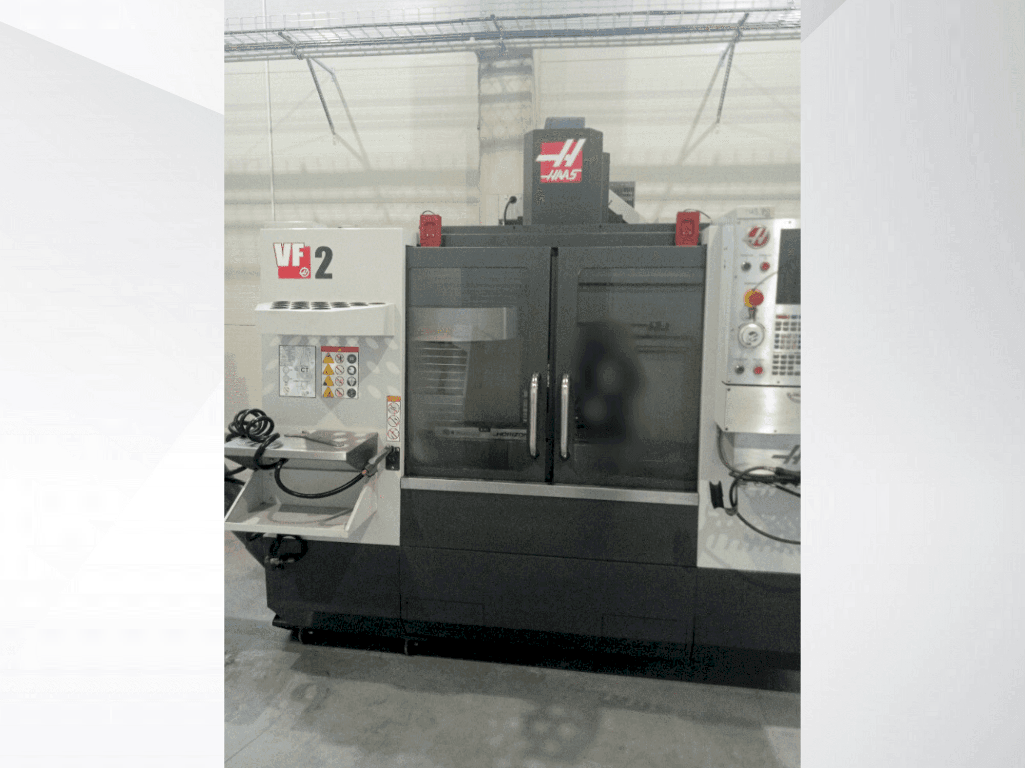 Front view of HAAS VF-2 machine
