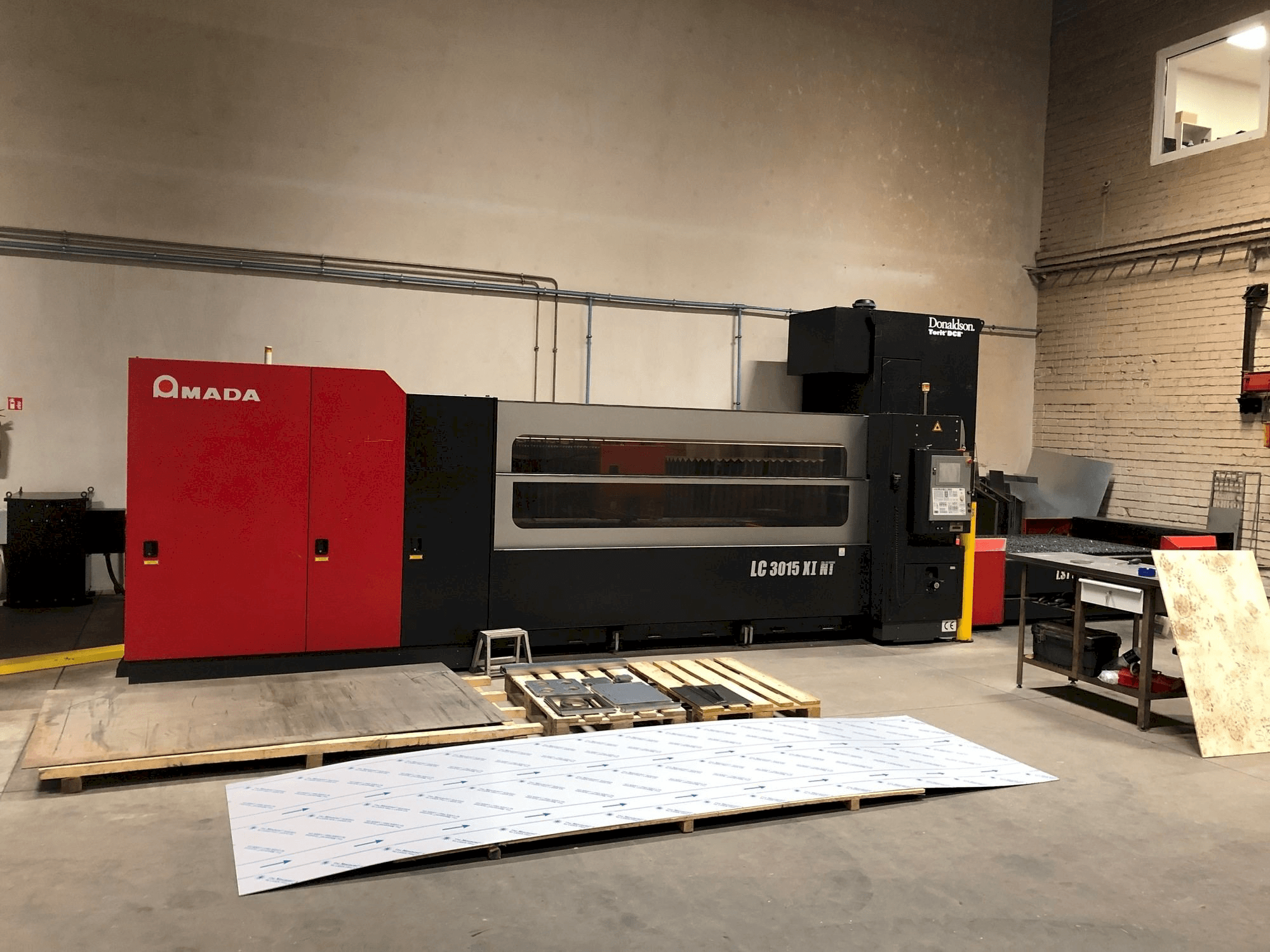 Front view of AMADA LC-3015 X1 NT machine