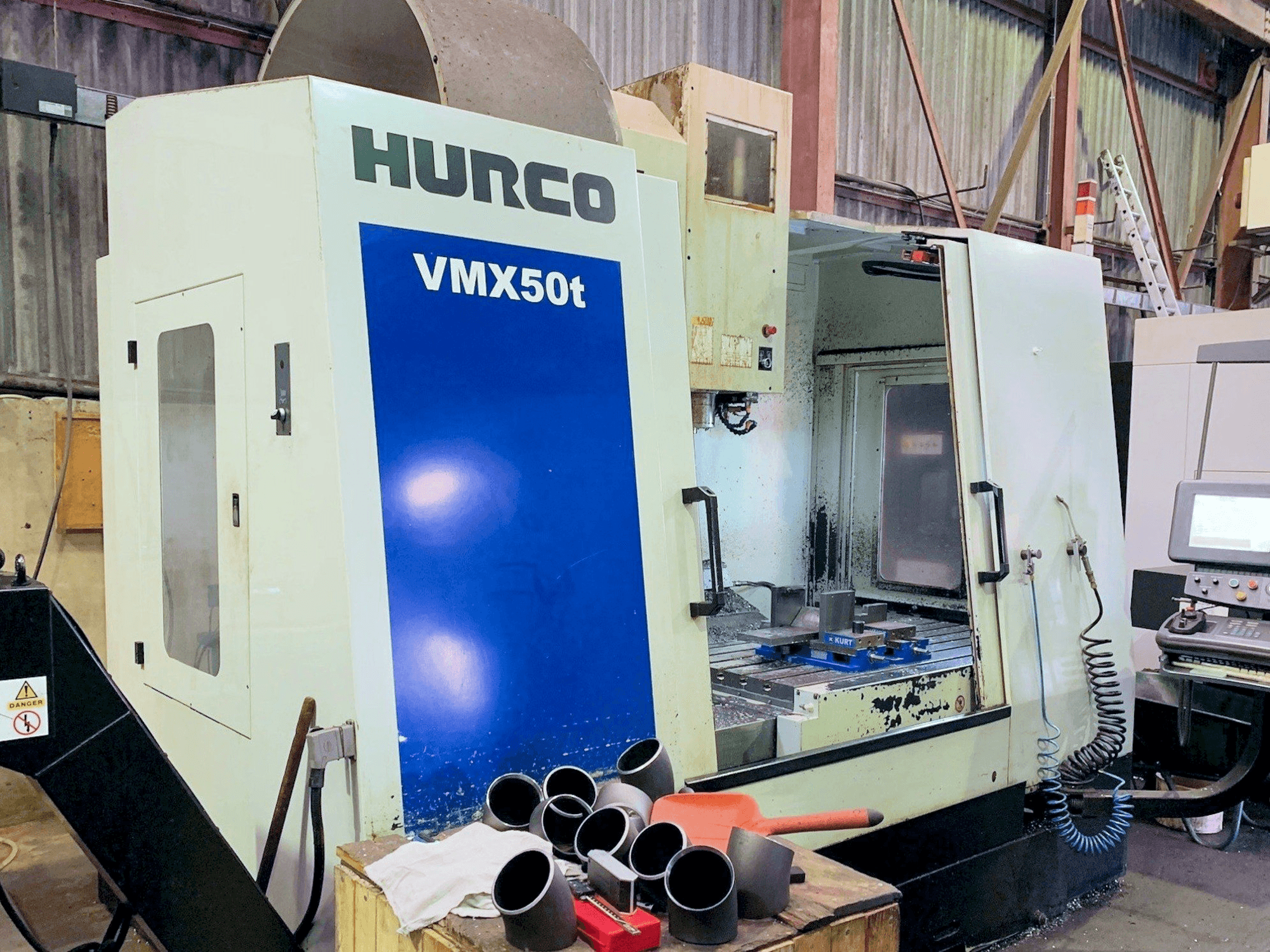 Front view of Hurco VMX 50T machine