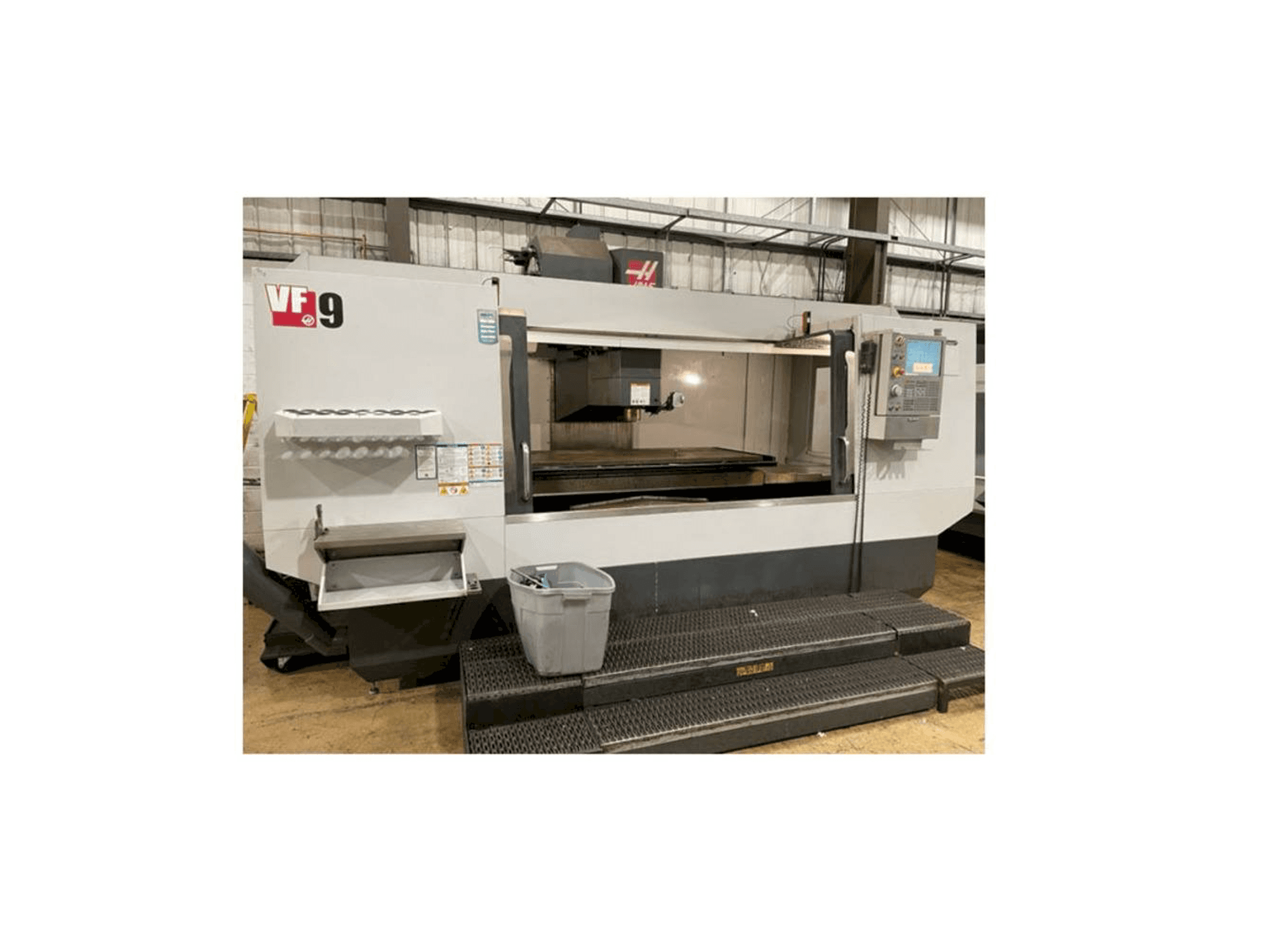 Front view of HAAS VF-9 machine
